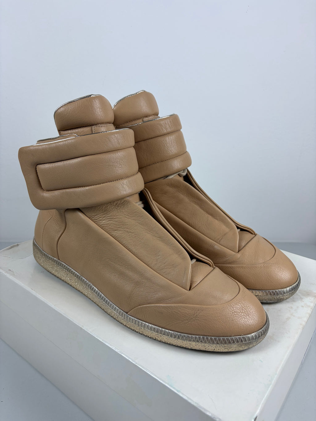 2017 Maison Margiela Future high tops - eu 46 / us 13 - tan beige