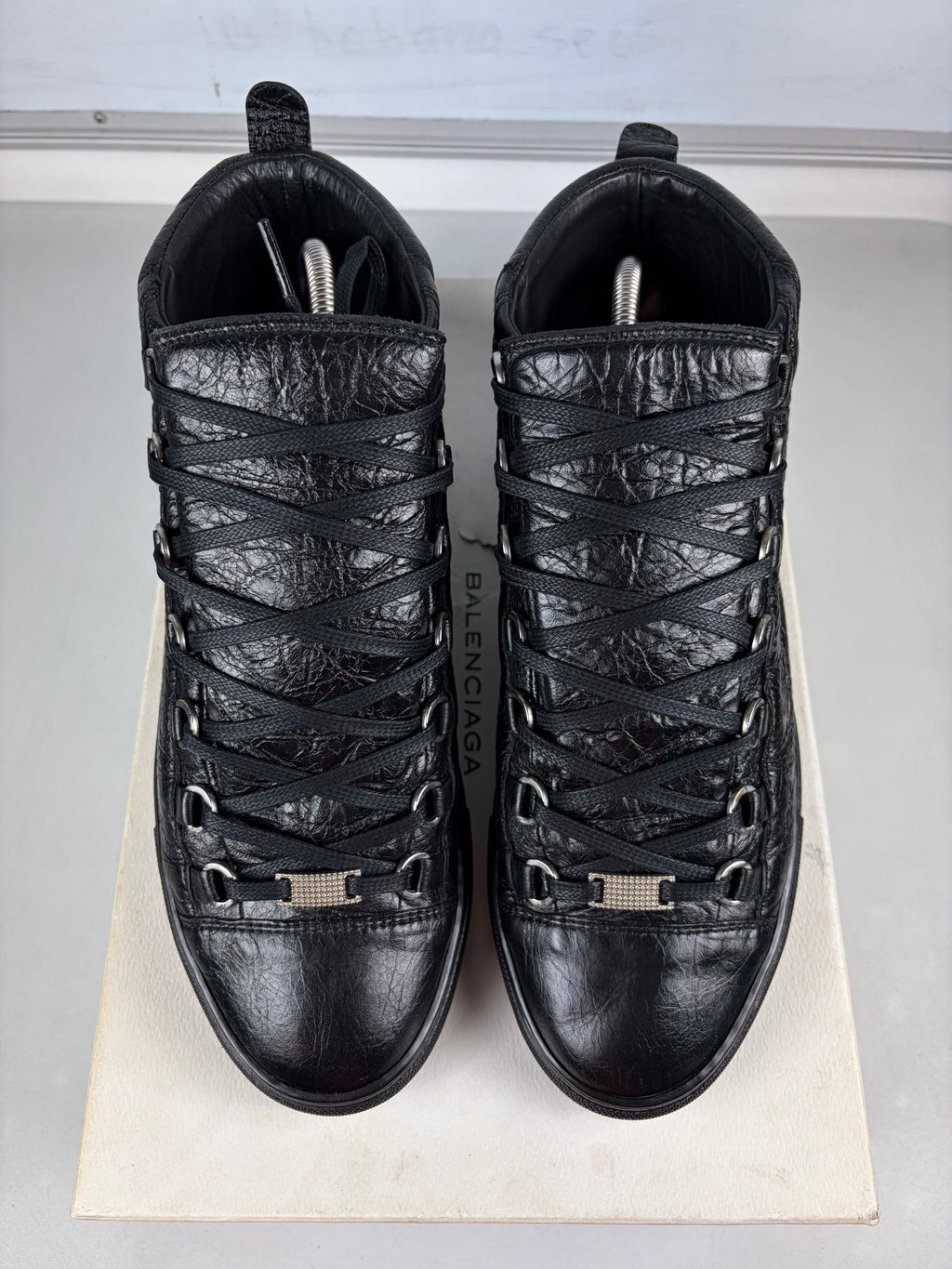 Balenciaga arena high tops - eu 41 / us 8 / uk 7 - black