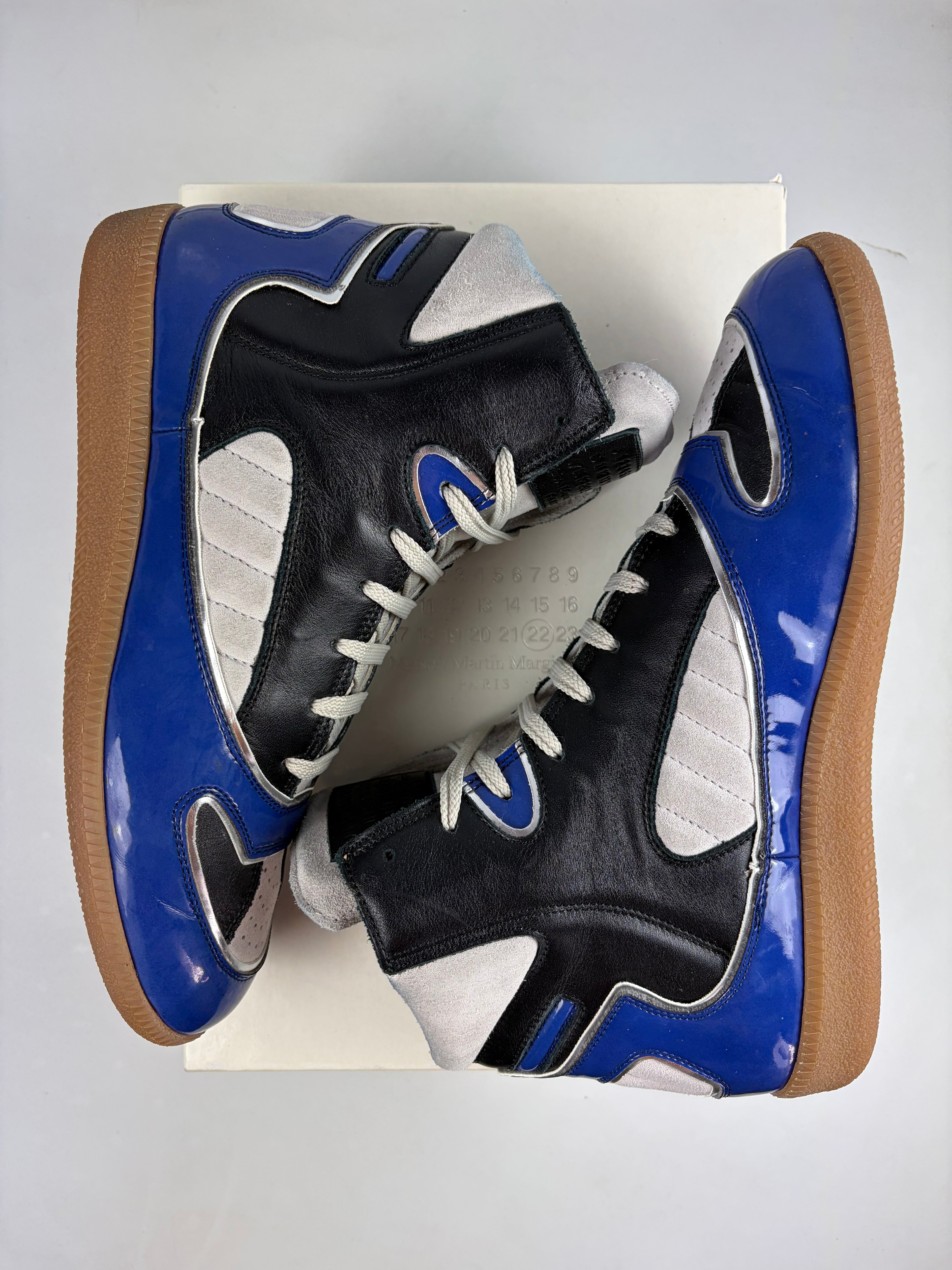 2012 Maison Margiela patent leather high tops - eu 41 / us 8