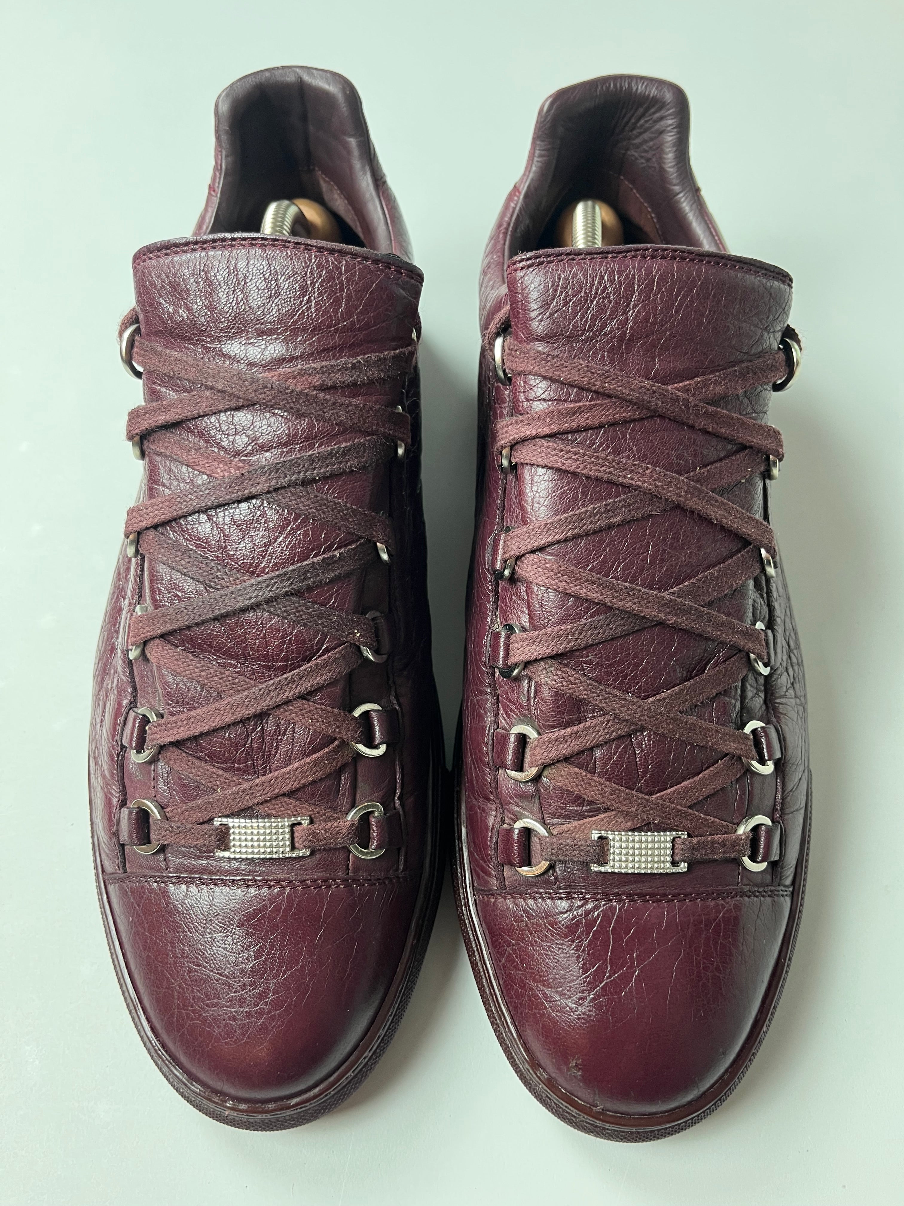 Balenciaga arena low - eu 44 - burgundy
