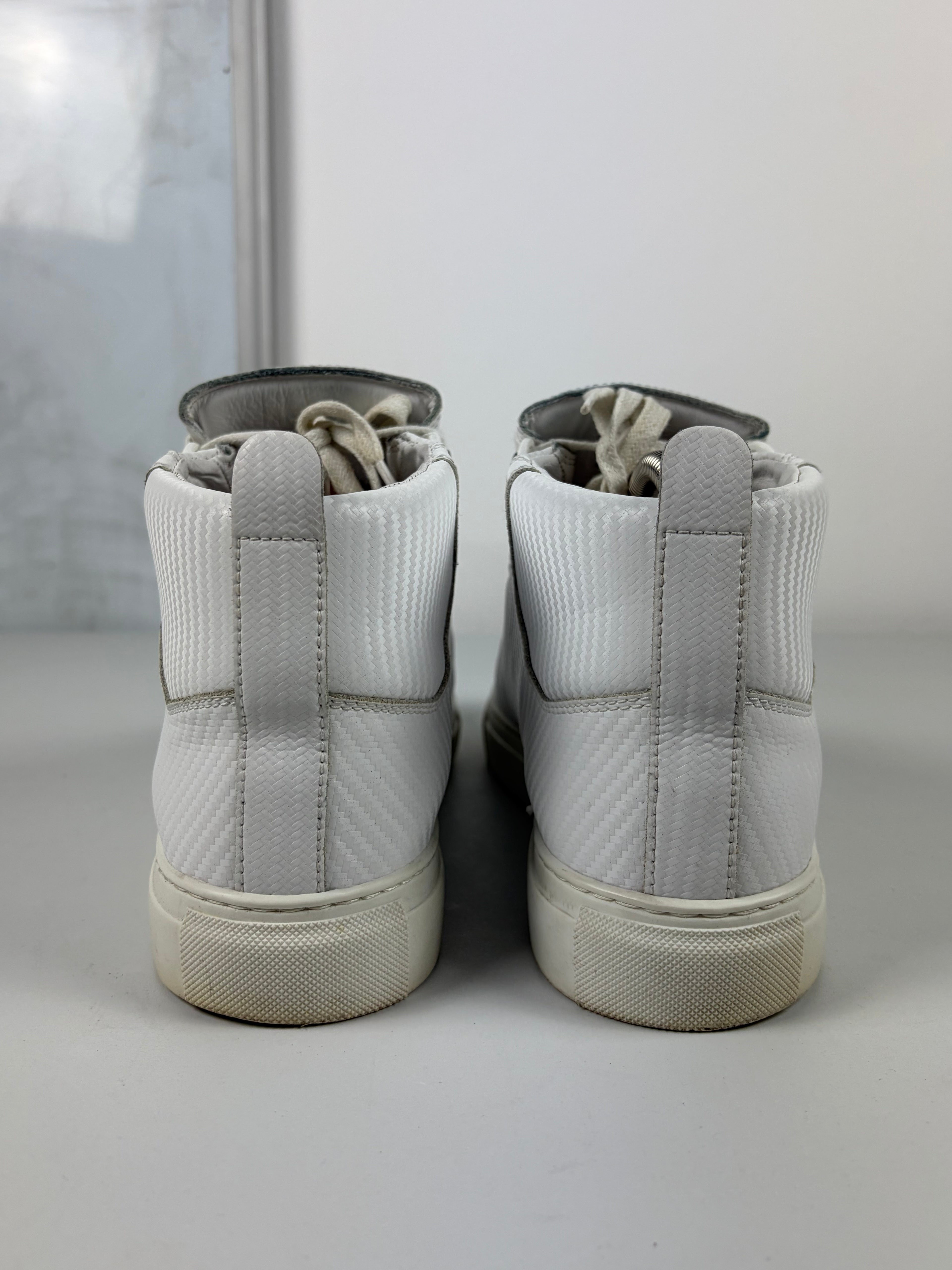 Balenciaga arena Fibre print high tops - eu 41 / us 8 - white