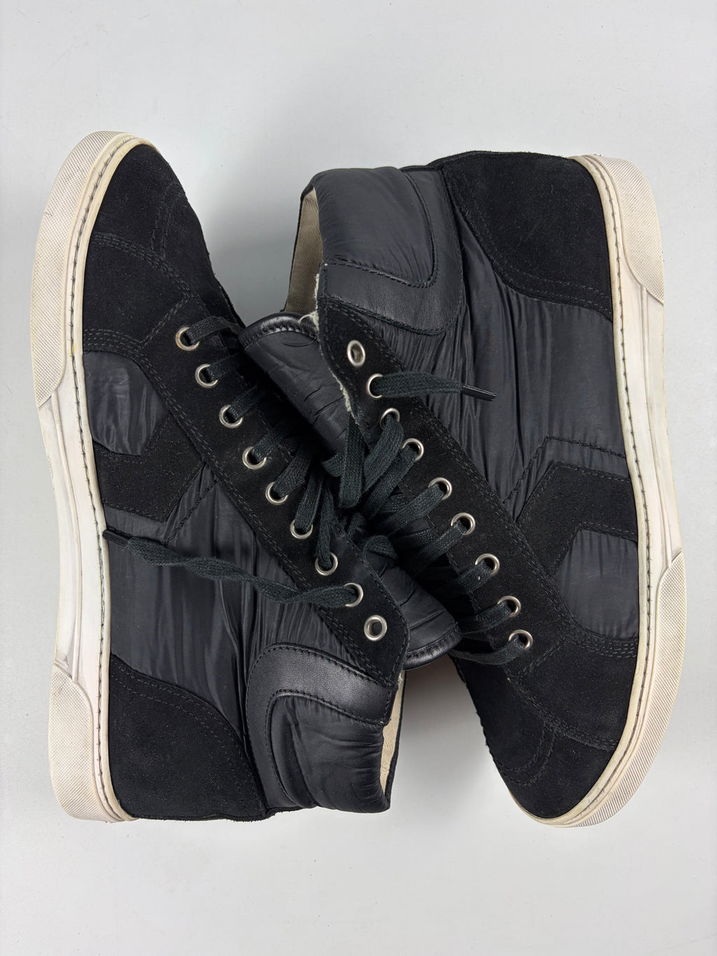 Saint Laurent ‘Smoking Forever’ high tops - eu 43 / us 10 - black