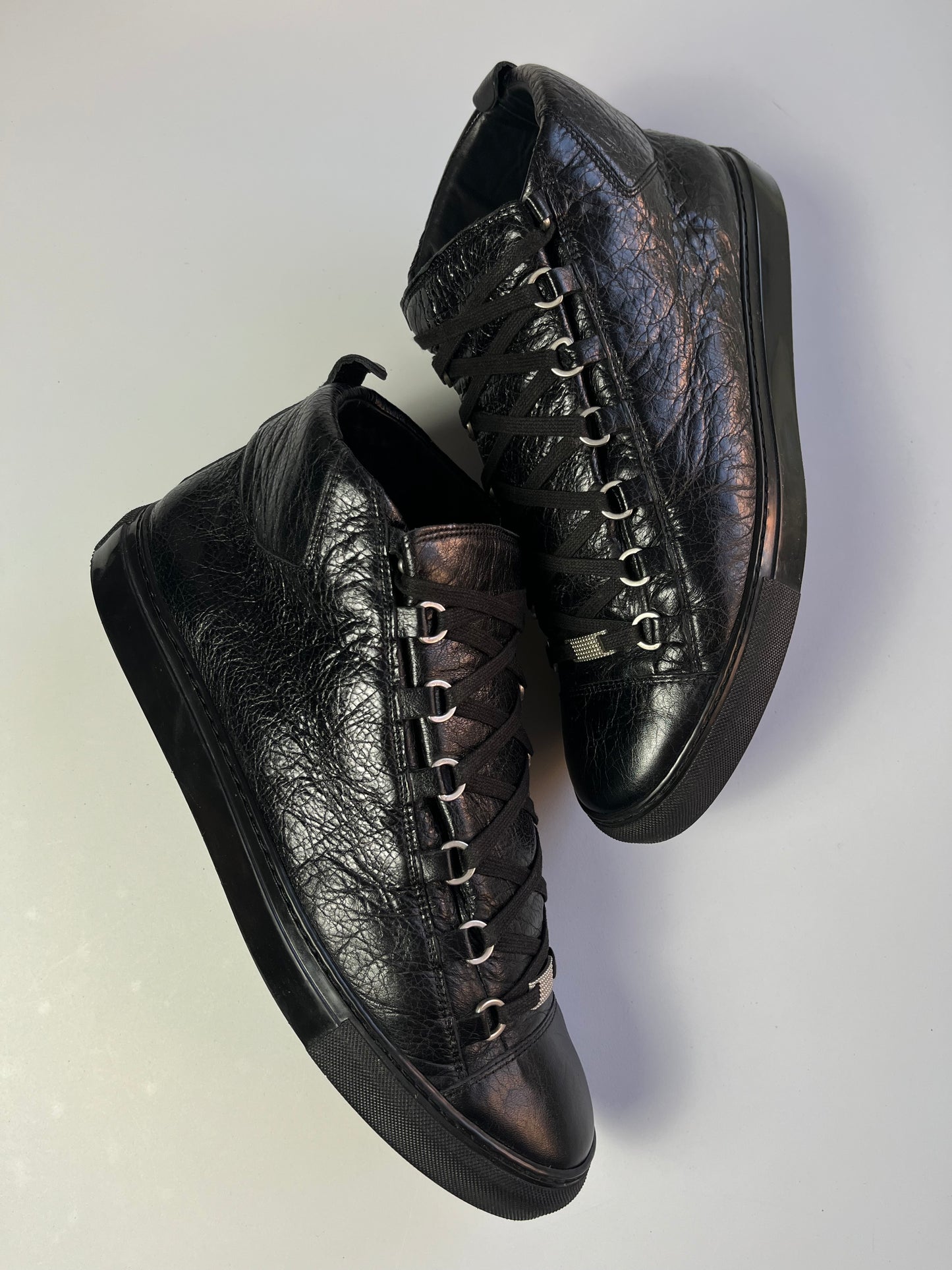 Balenciaga arena high tops - eu 45 - black