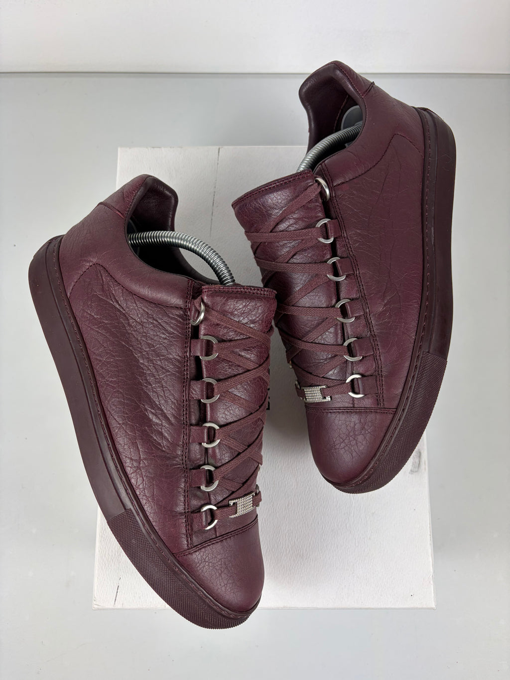 Balenciaga arena low - eu 40 - burgundy
