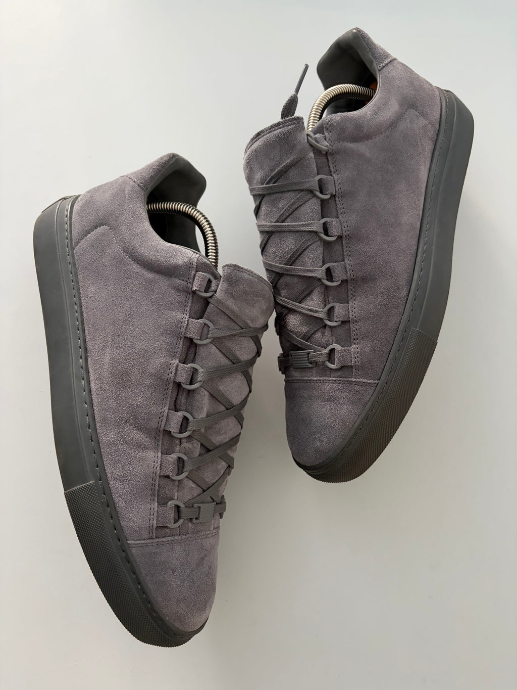 Balenciaga arena suede low tops - eu 42 - grey