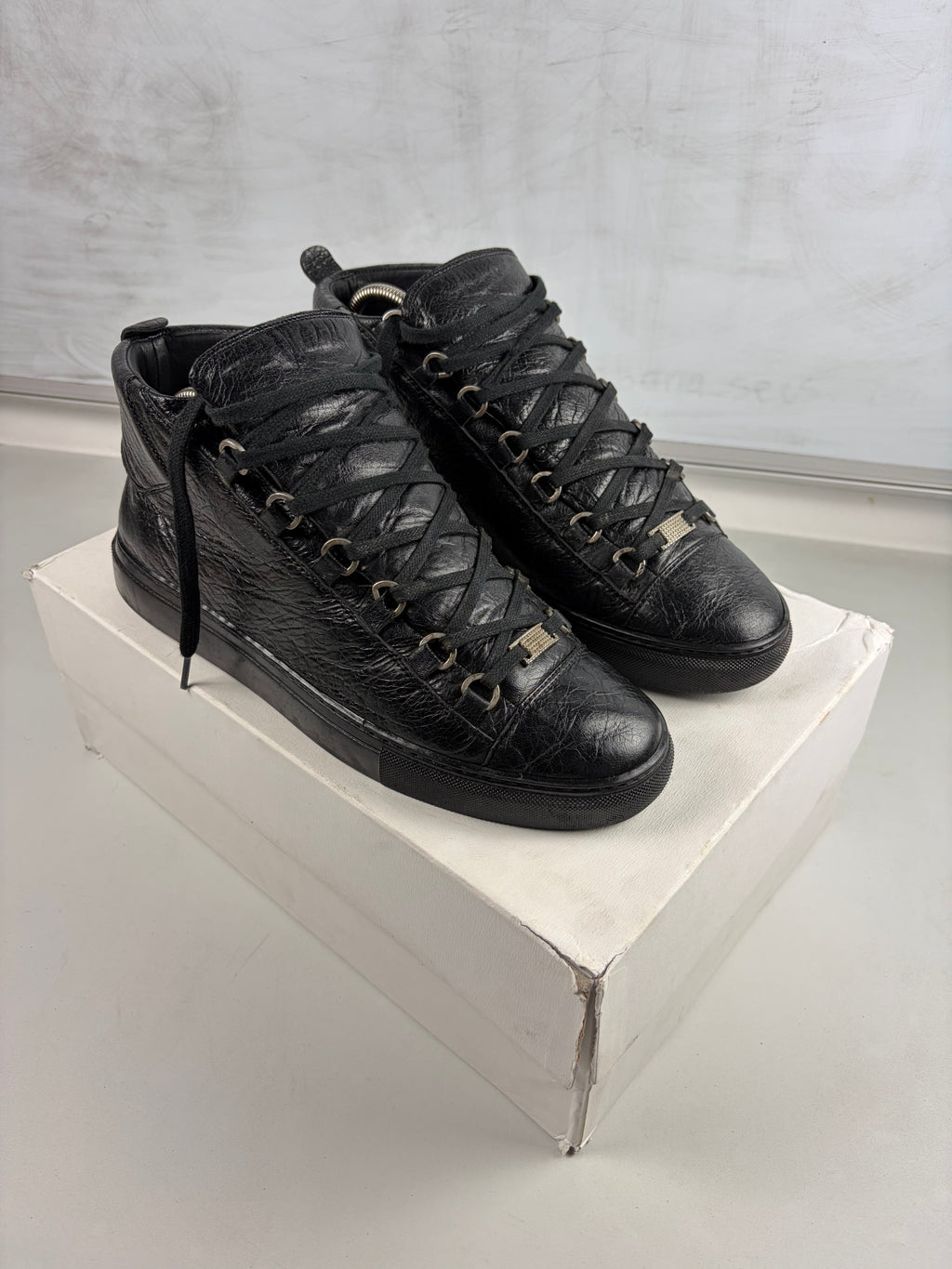 Balenciaga arena high tops - eu 42 / us 9 - black