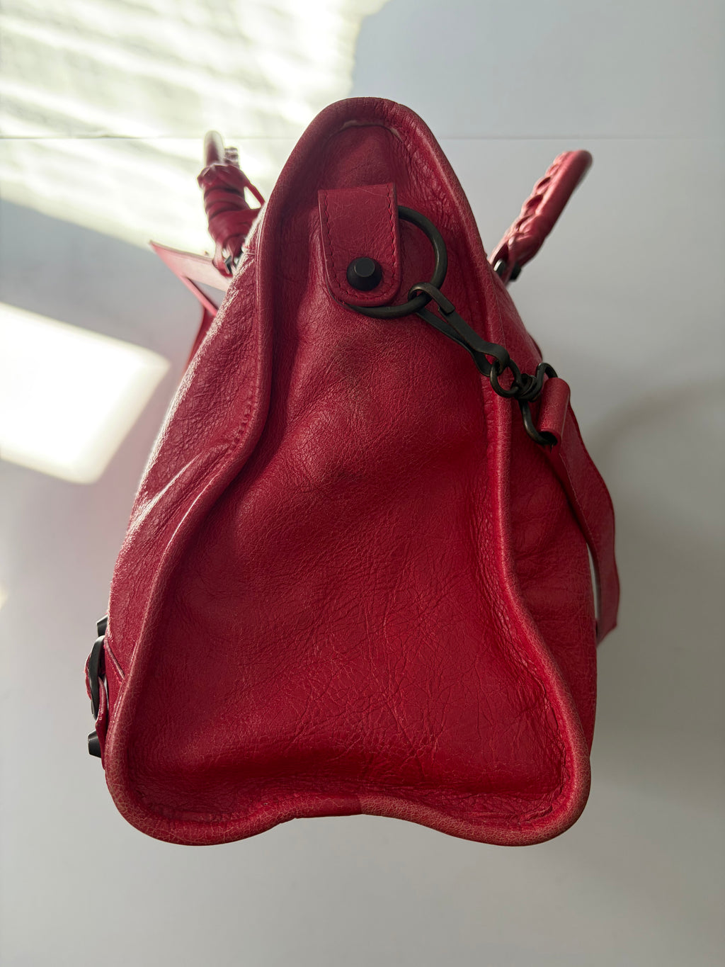 2012 BALENCIAGA
Rose Jaipur Lambskin Leather Motorcycle City Bag
