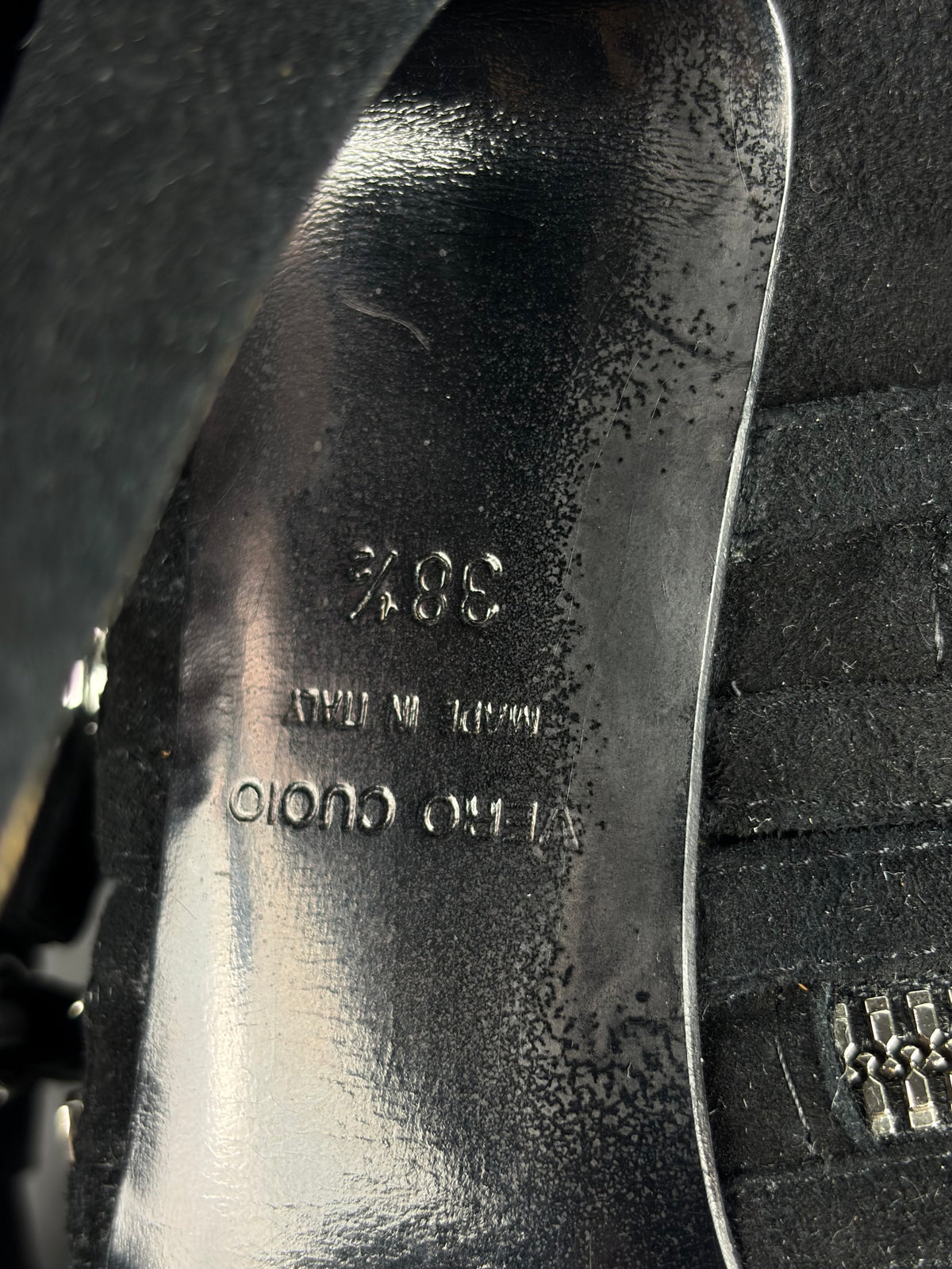 2009 BALMAIN x Giuseppe Zanotti suede zipper boots - eu 38.5 / us 8.5
