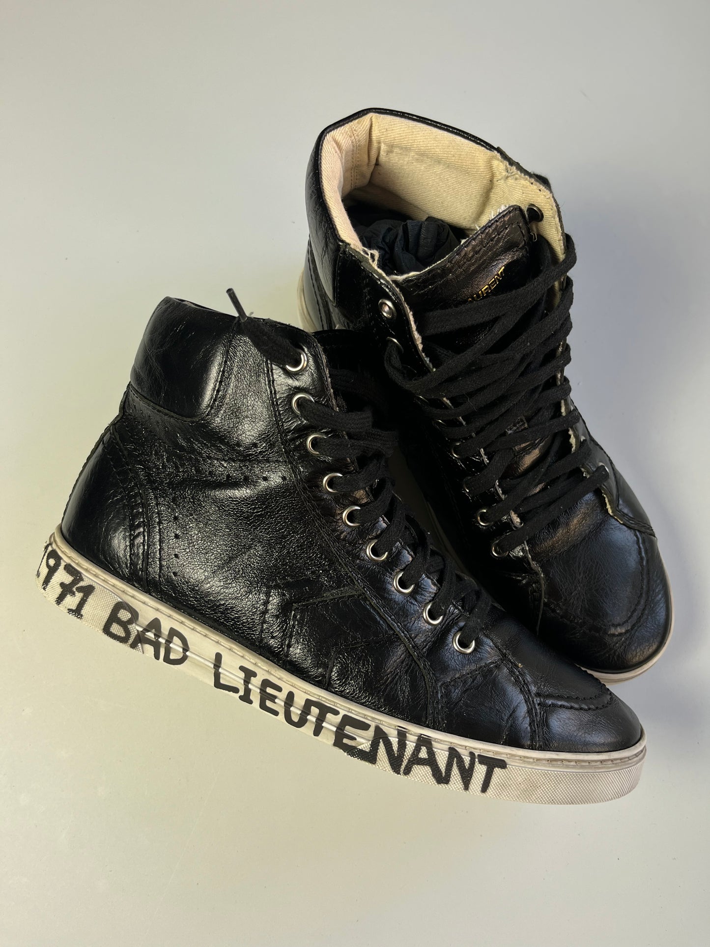 2017 Saint Laurent "Bad Lieutenant" high tops - eu 42 - black