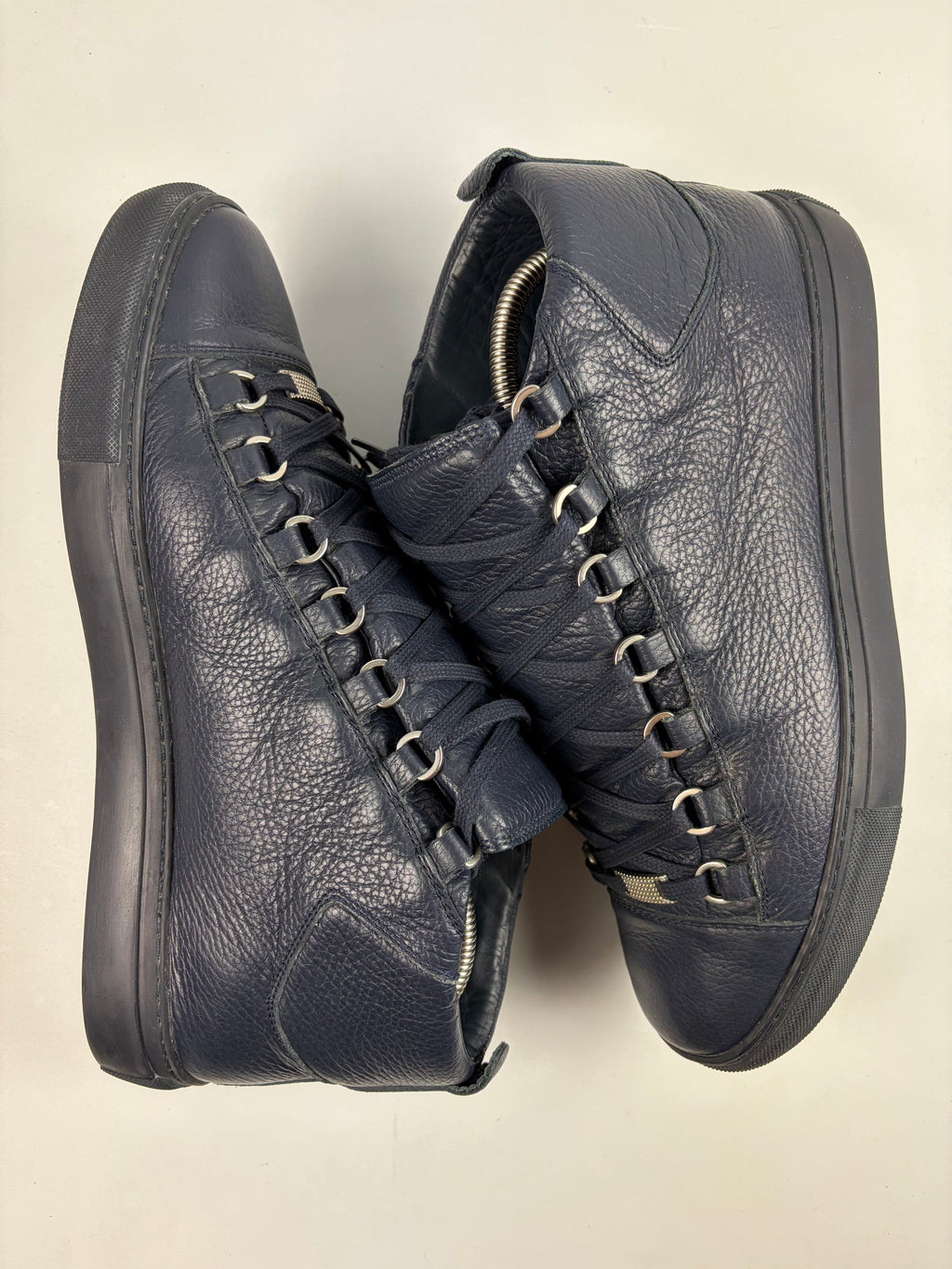 Balenciaga arena high tops - eu 43 / us 10 - navy blue