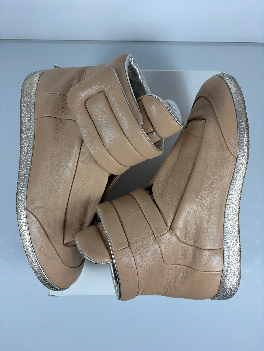2017 Maison Margiela Future high tops - eu 46 / us 13 - tan beige