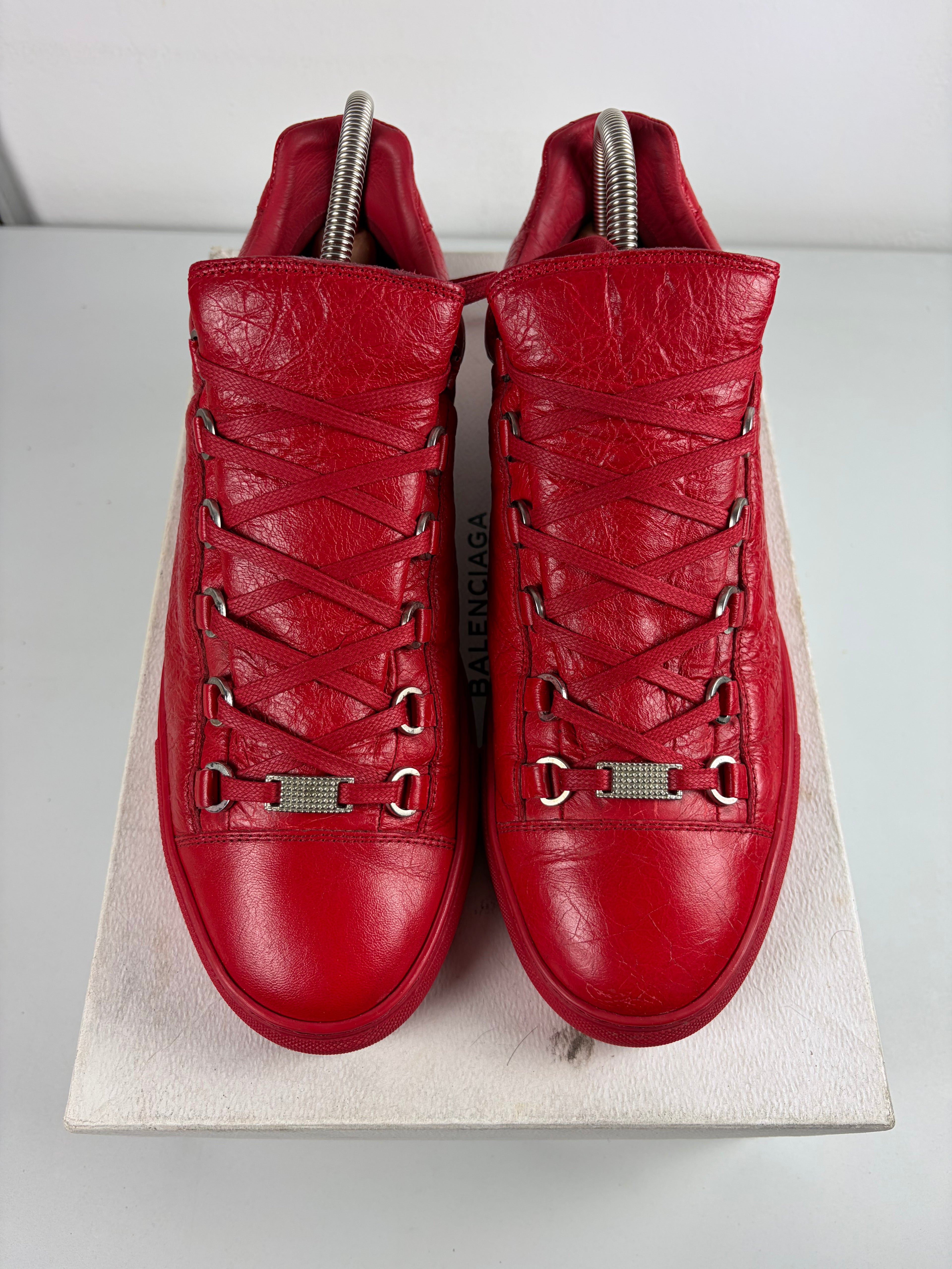 Balenciaga arena low - eu 43 / us 10 - red