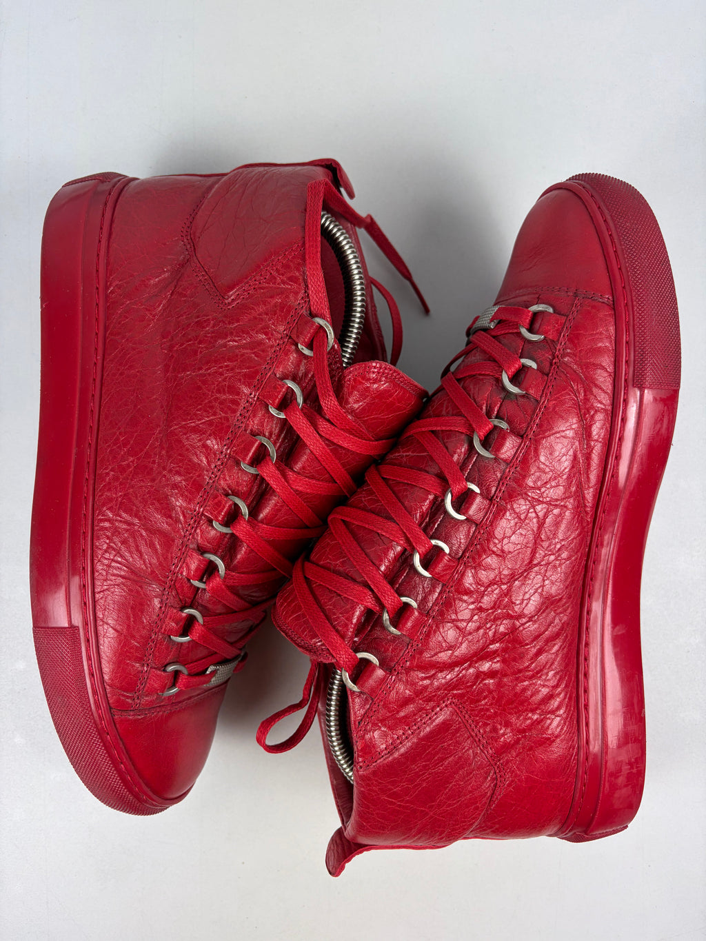Balenciaga arena high tops - eu 40 / us 7 / uk 6 - red
