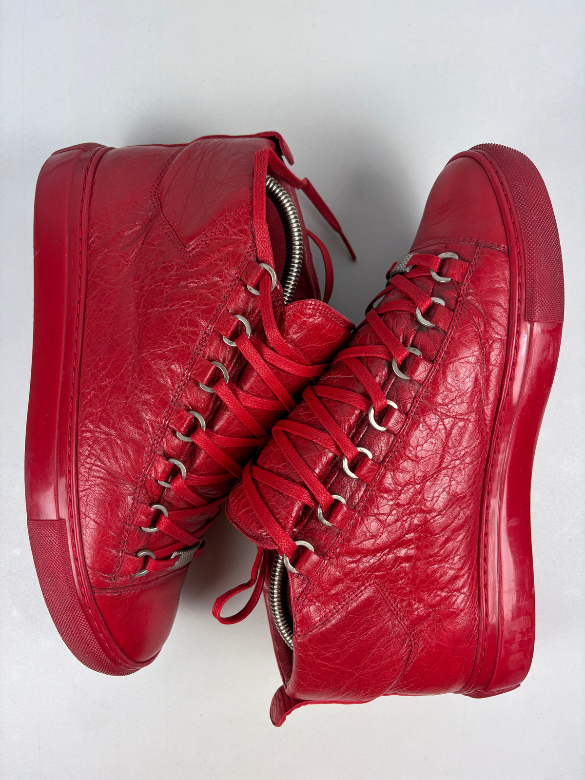 Balenciaga arena high tops - eu 40 / us 7 / uk 6 - red