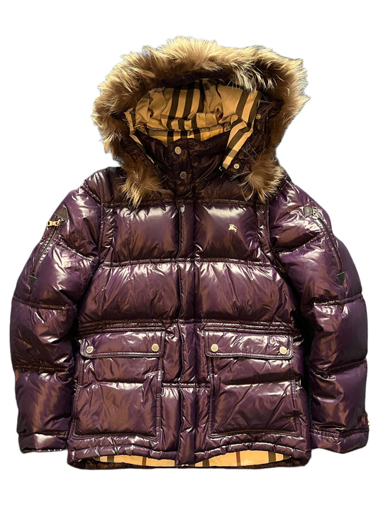 00’s BURBERRY made in Japan real fur down jacket (M)