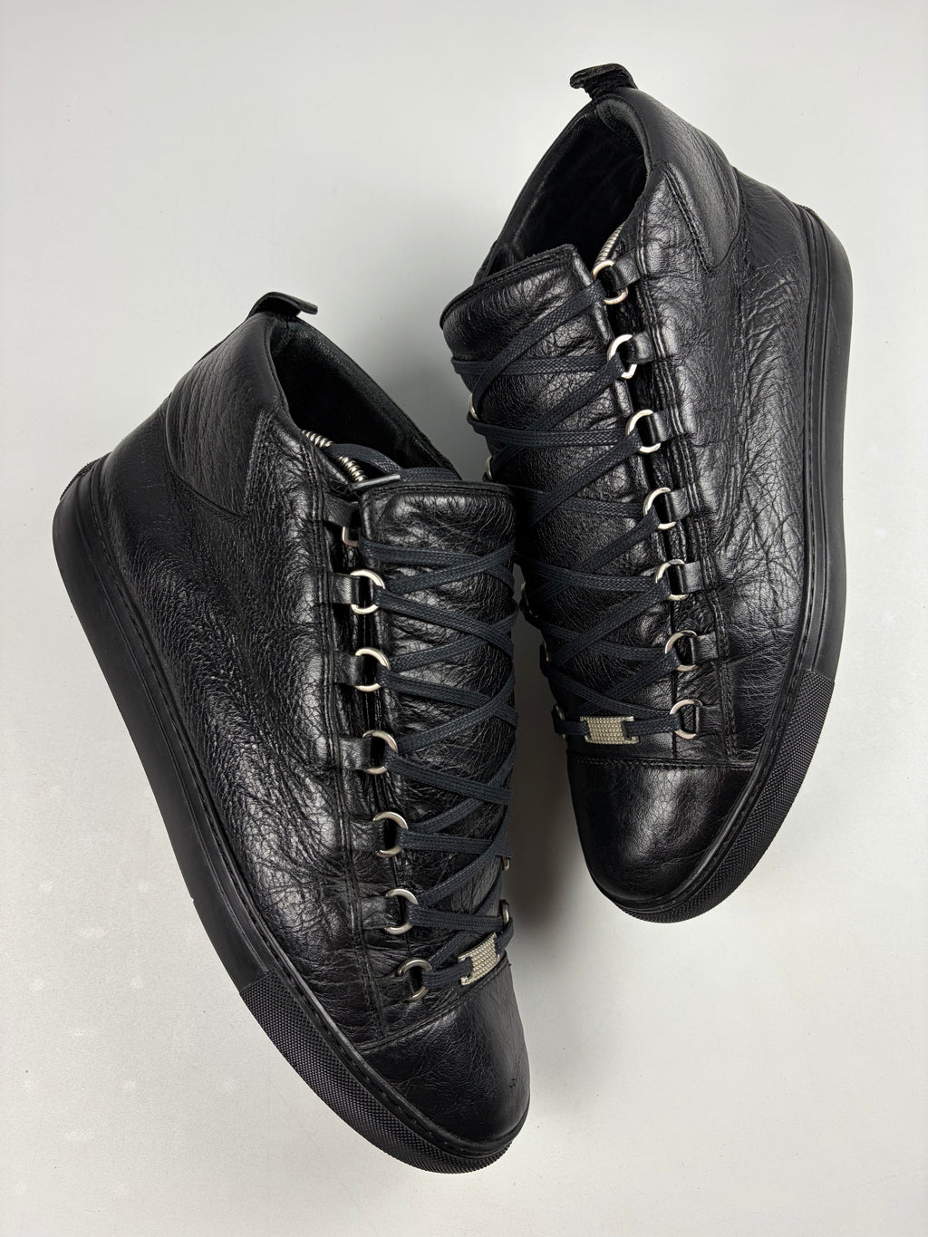 Balenciaga arena high tops - eu 43 / us 10 - black