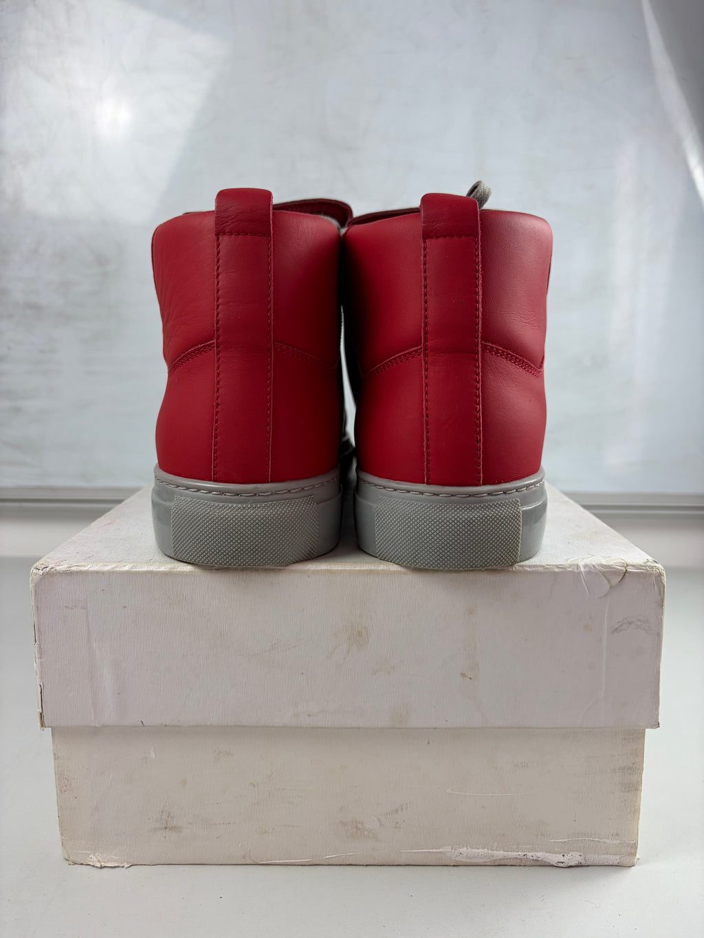 Balenciaga arena high tops - eu 45 / us 12 - red