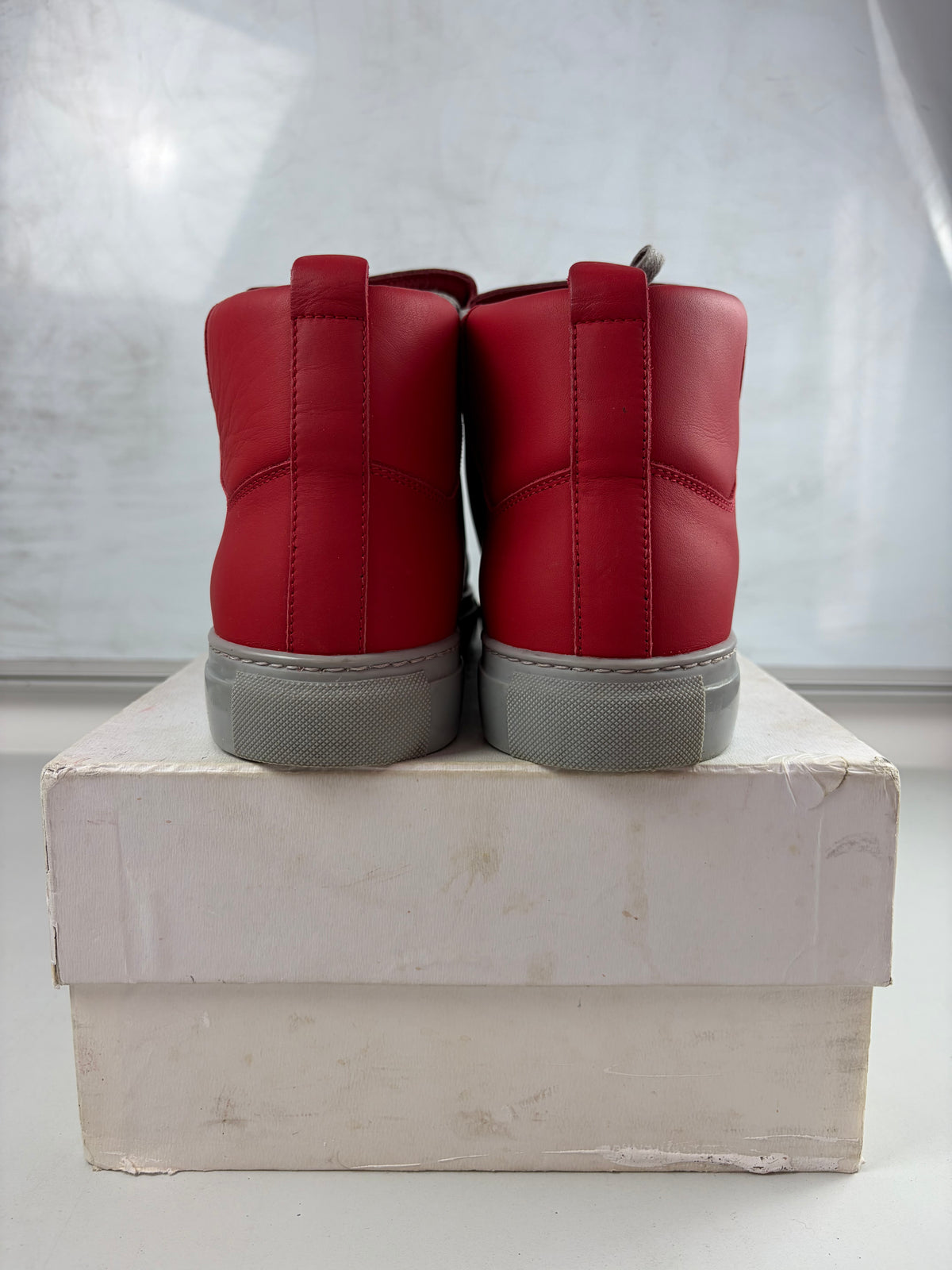 Balenciaga arena high tops - eu 45 / us 12 - red