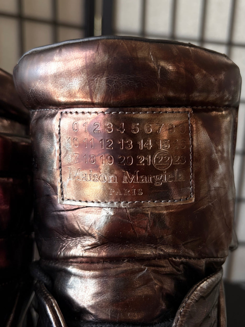2016 Maison Margiela Future ‘Metallic Bronze’ high tops - eu 43 / us 10