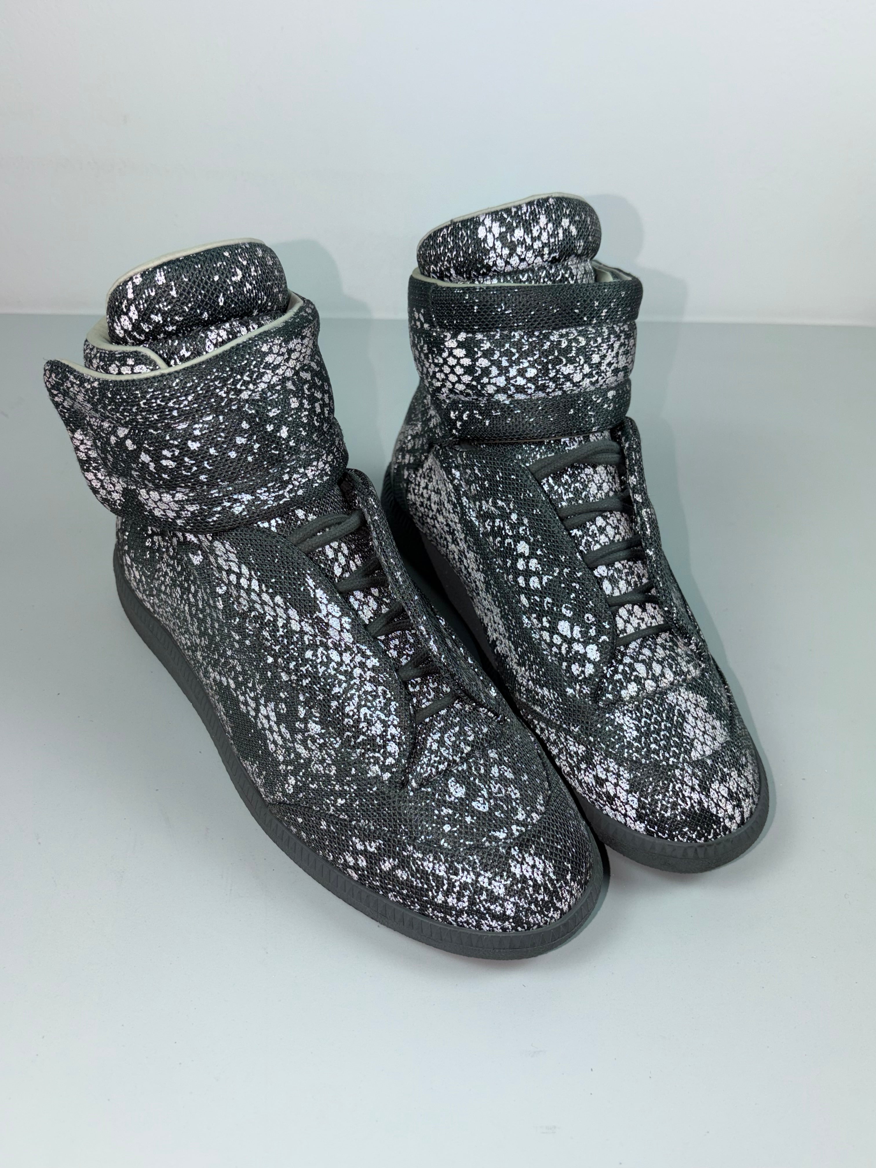 Maison Margiela Future ‘Reflective Python’ high tops - eu 42 / us 9