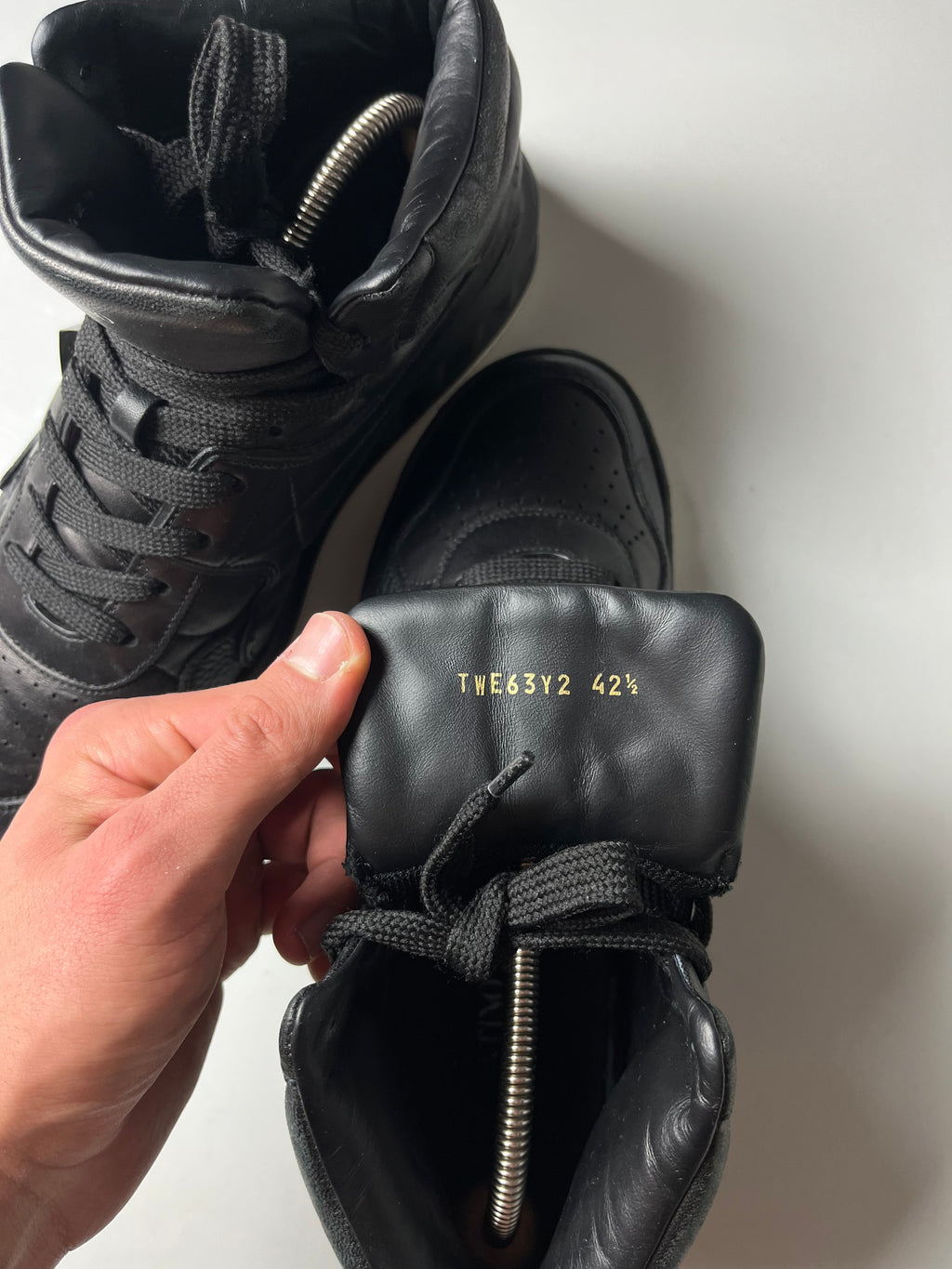 Valentino Garavani one stud high tops - Eu 42 1/2 - black