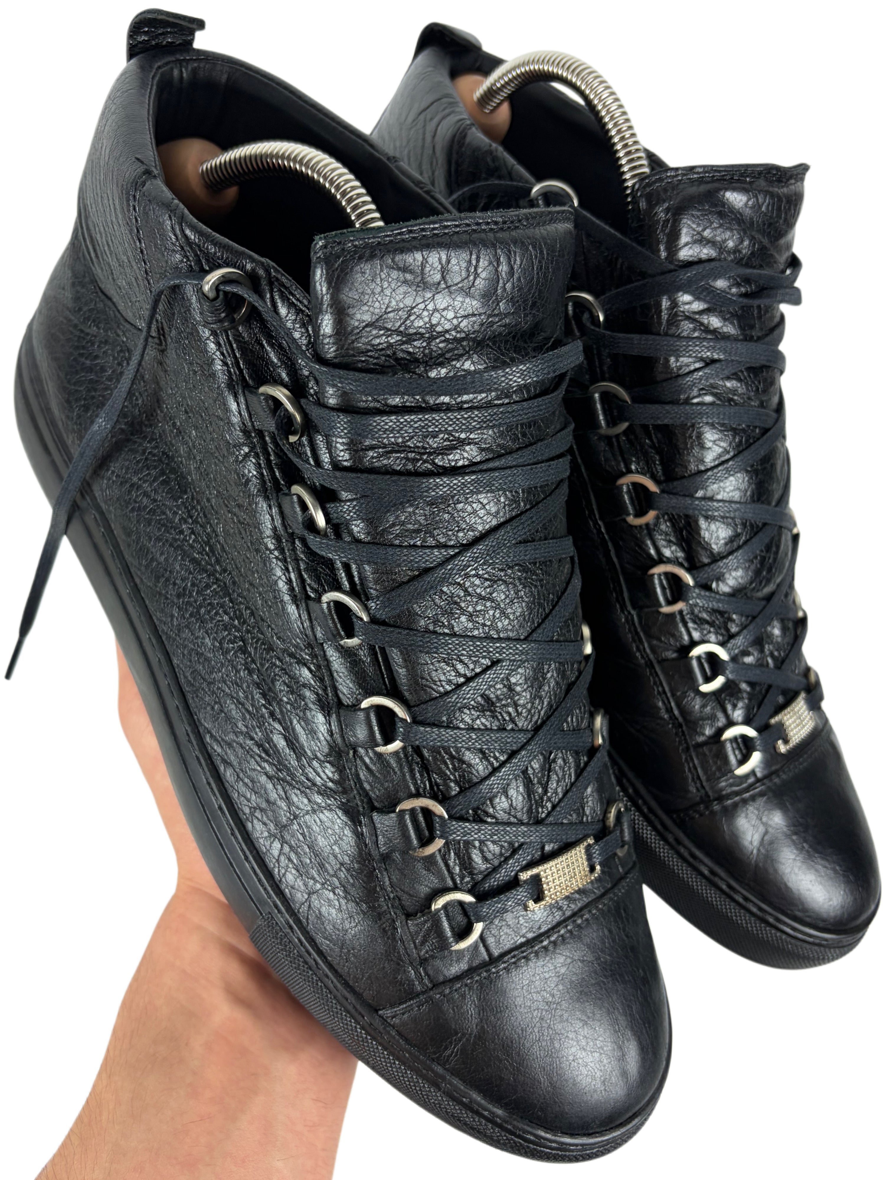 Balenciaga arena high tops - eu43/us10 - black