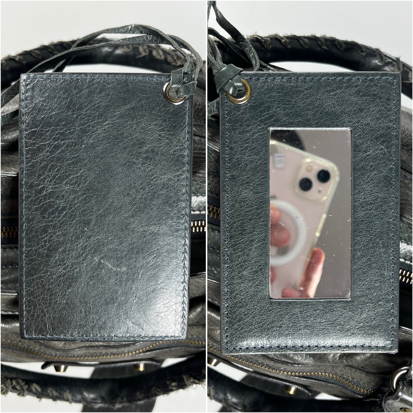 2012 BALENCIAGA
Black Lambskin Leather Motorcycle Velo Bag