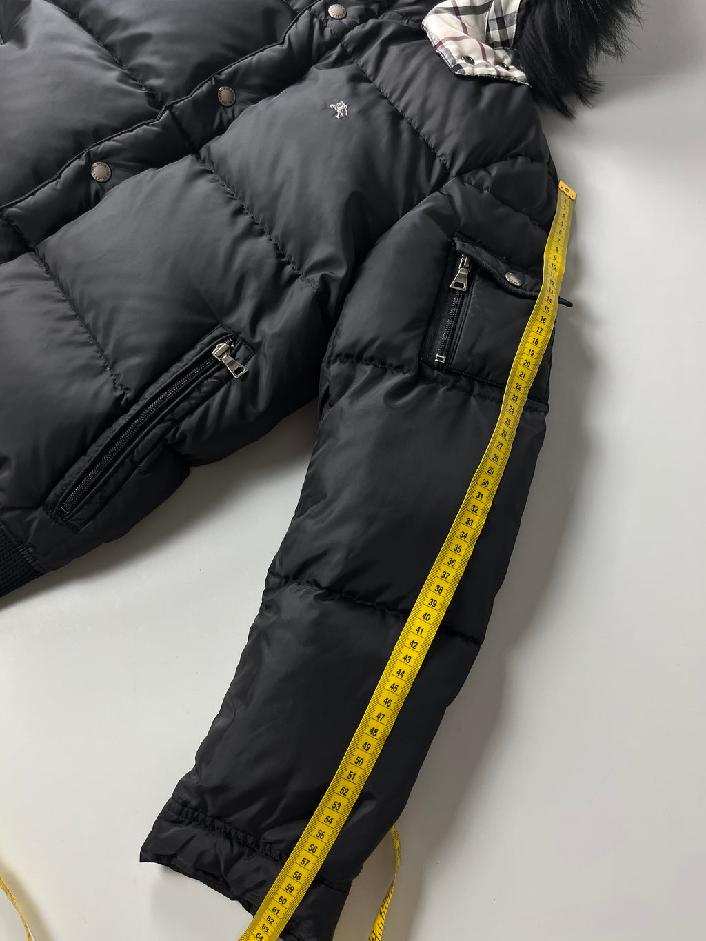 00’s BURBERRY made in Japan real down jacket (S/M) - black