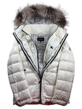 00’s BURBERRY Black Label 2 in 1 real fur down jacket (M/L) - white