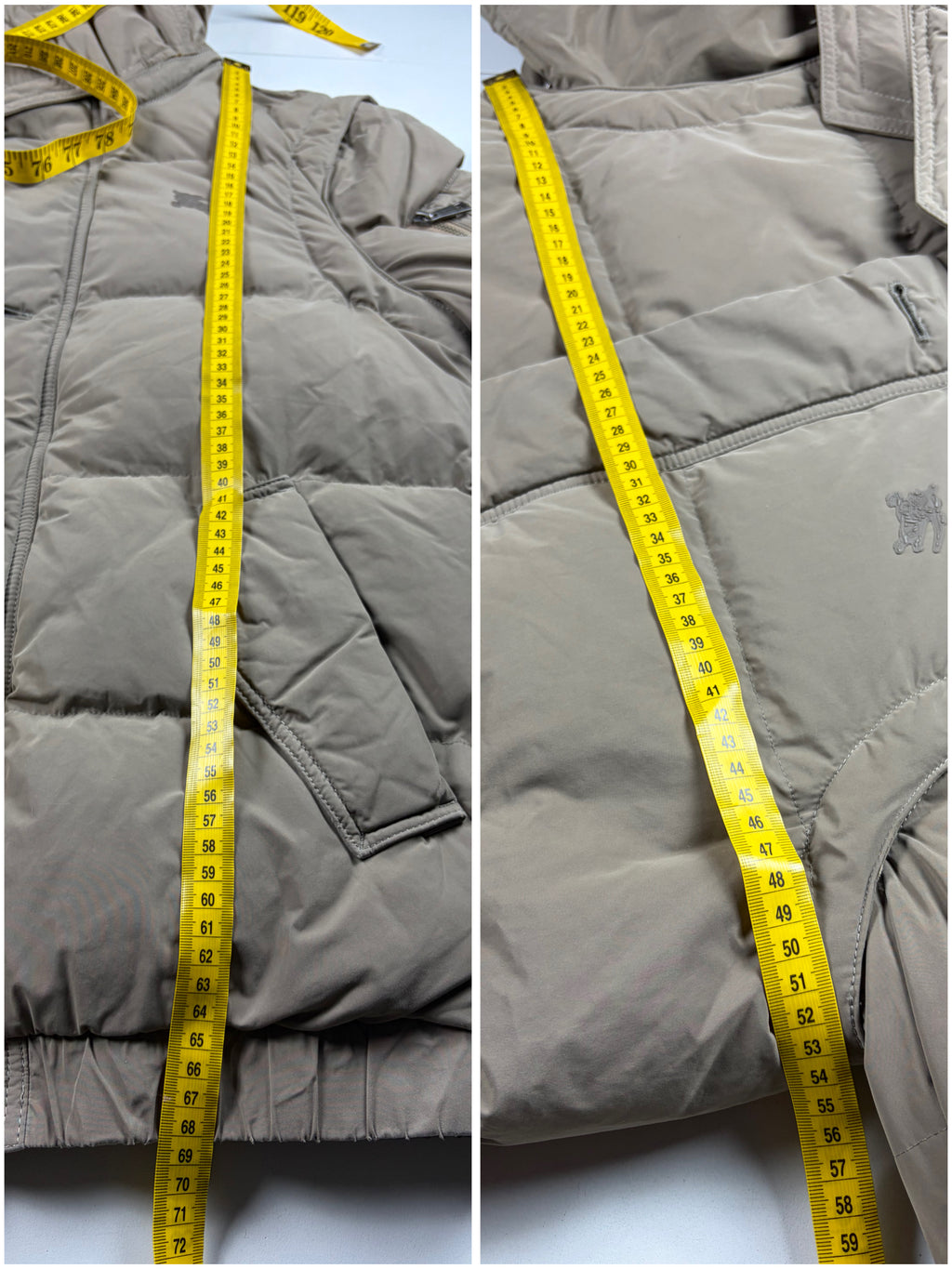 00’s BURBERRY Black Label real fur down jacket (M/L) - light brown