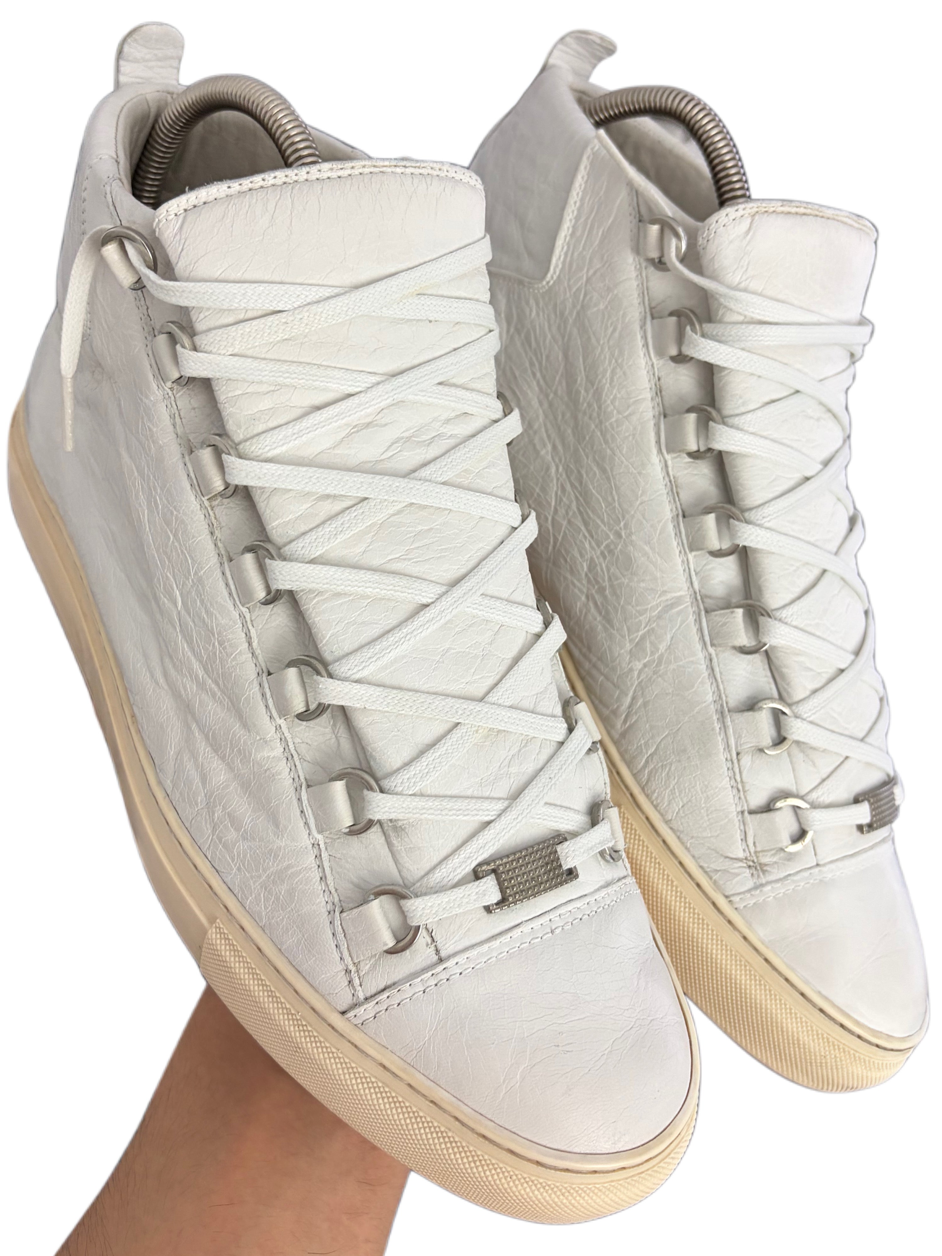 Balenciaga arena high tops - eu43 / us 10 - white