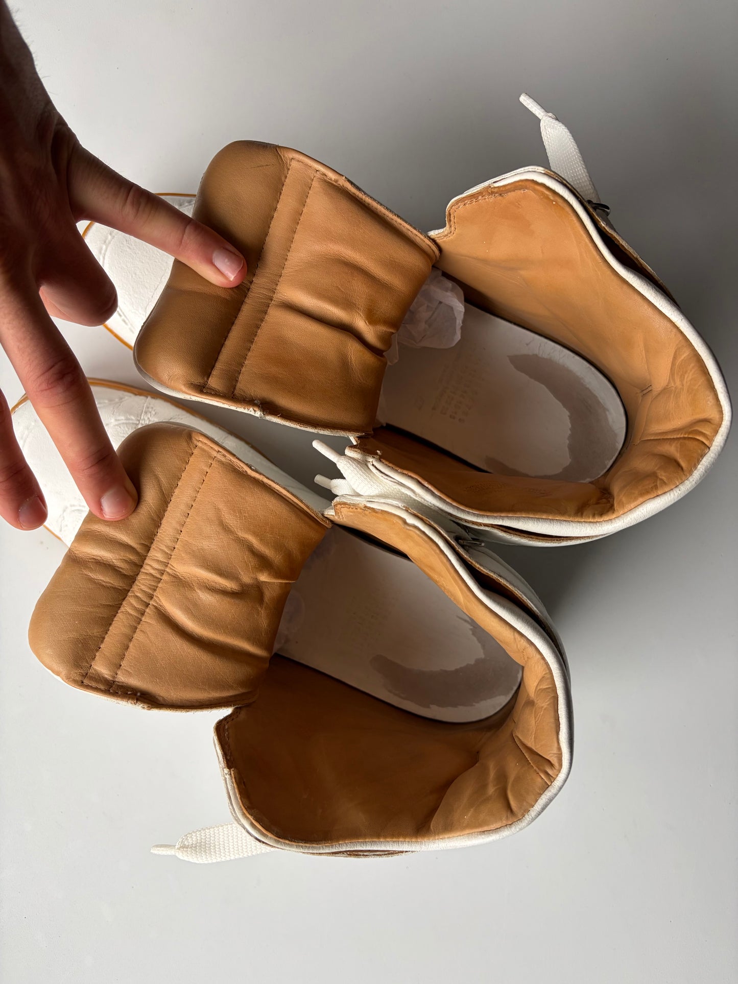 2012 Maison Margiela X H&M high tops - eu 43 - white