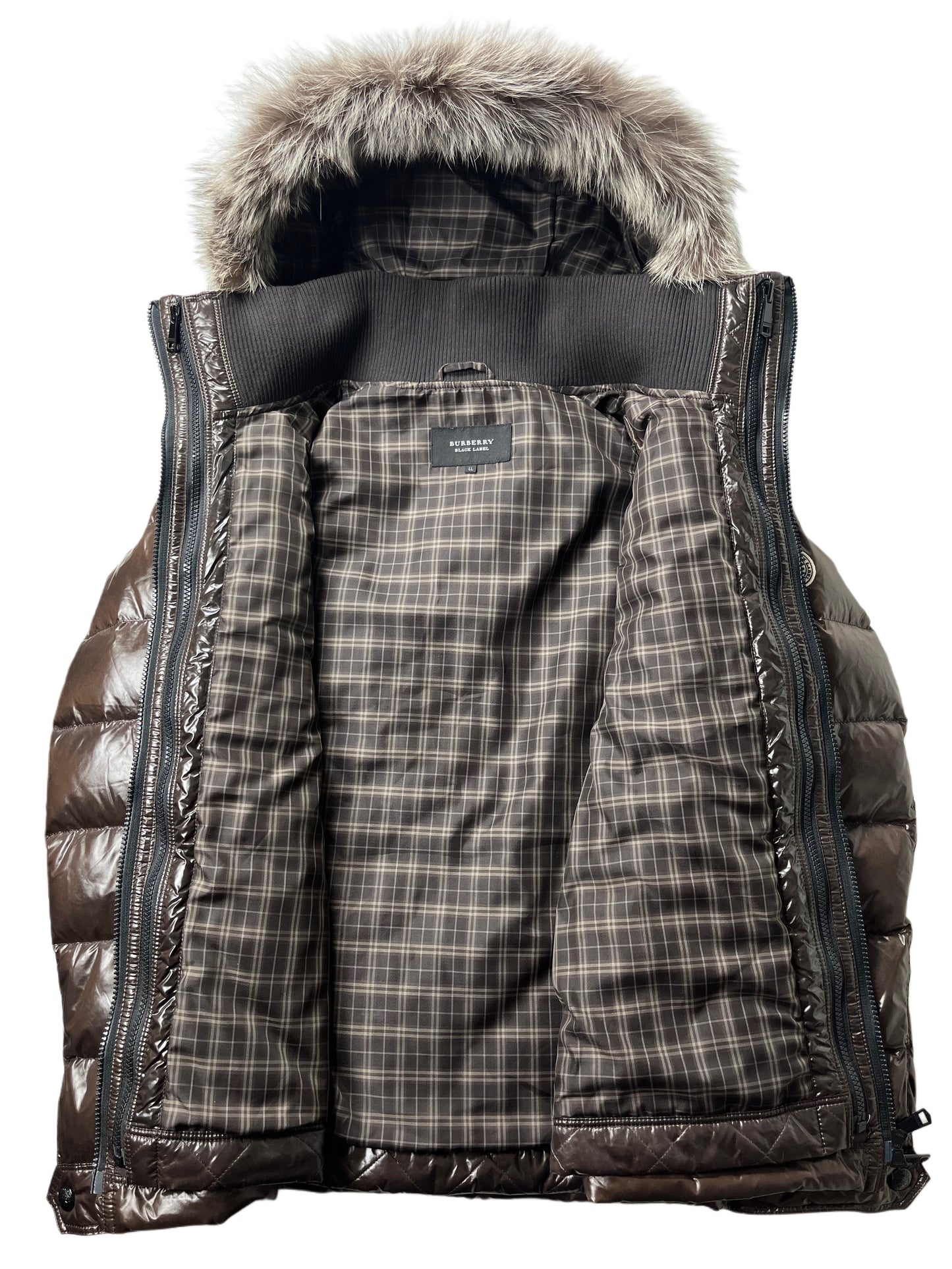 00’s BURBERRY made in Japan 2 in 1 down jacket (L/LL) - brown