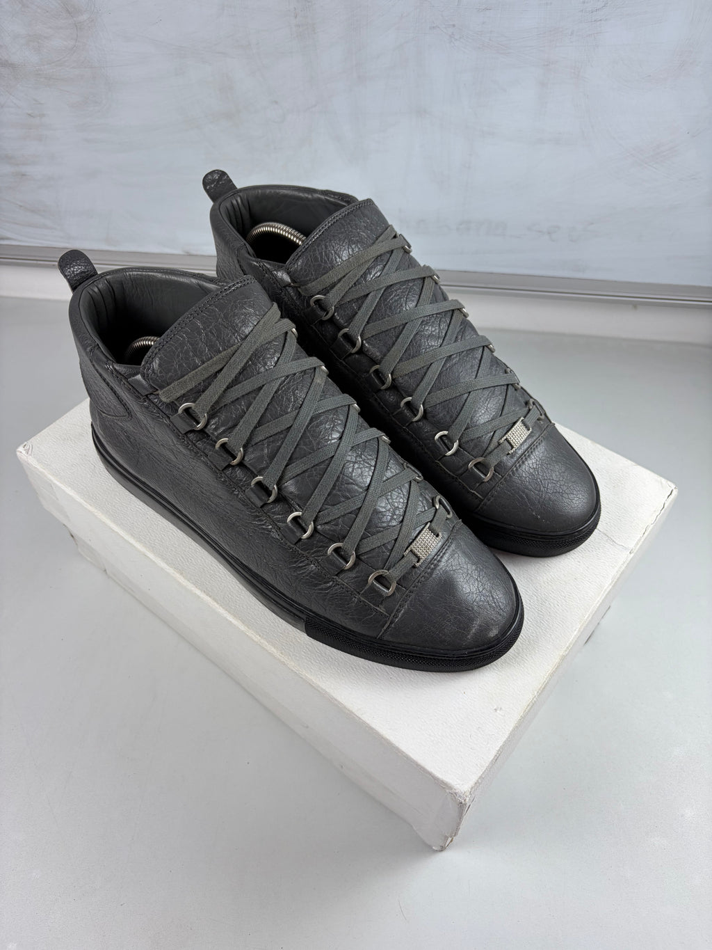 Balenciaga arena high tops - eu 43 / us 10 - grey
