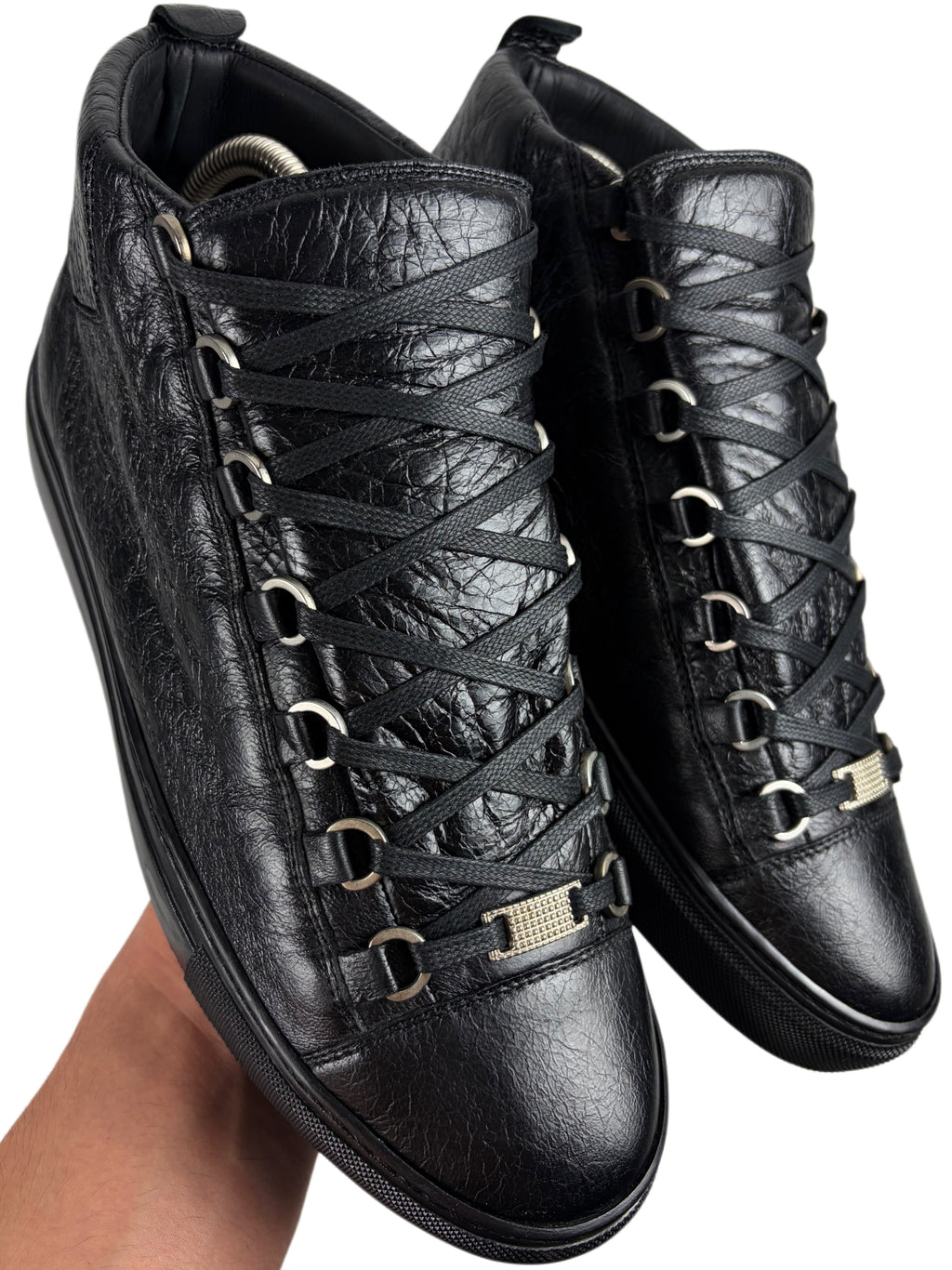 Balenciaga arena high tops - eu 40 / us 7 - black