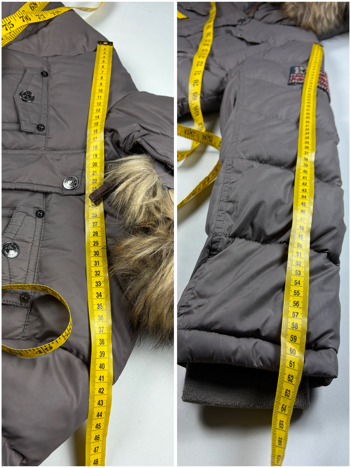 True Religion faux fur puffer jacket - women’s M/L