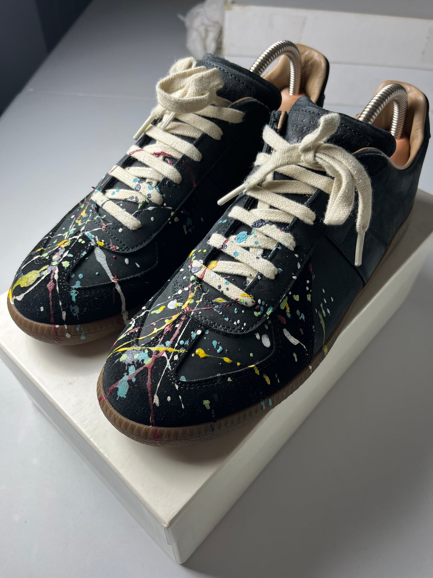 Maison Margiela paint splatter gats - EU 41 - black