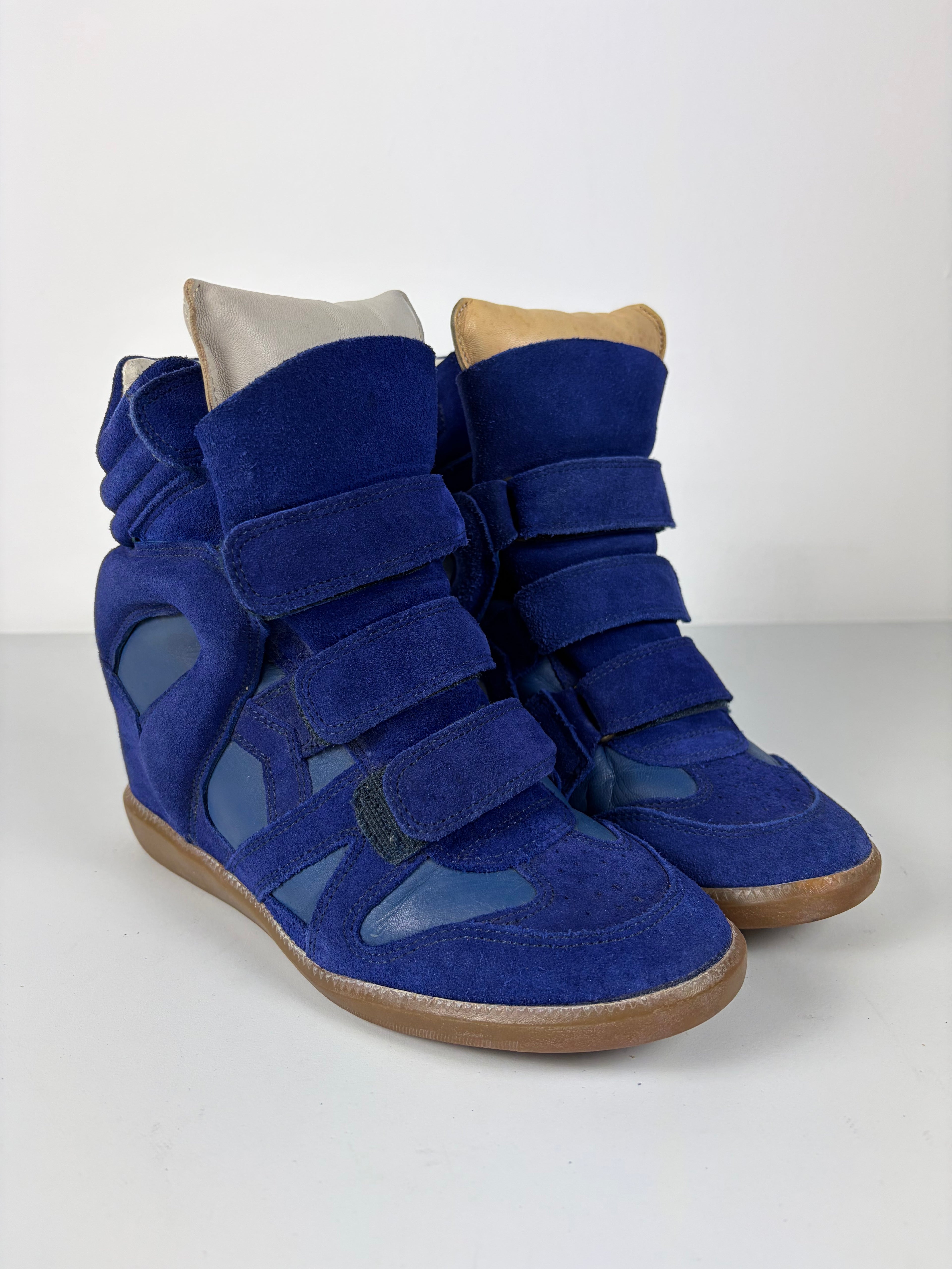 Isabel Marant Bekett wedge sneakers - eu 39 - blue