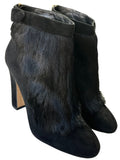 Dolce&Gabbana pony hair ankle boots - eu 39 - black
