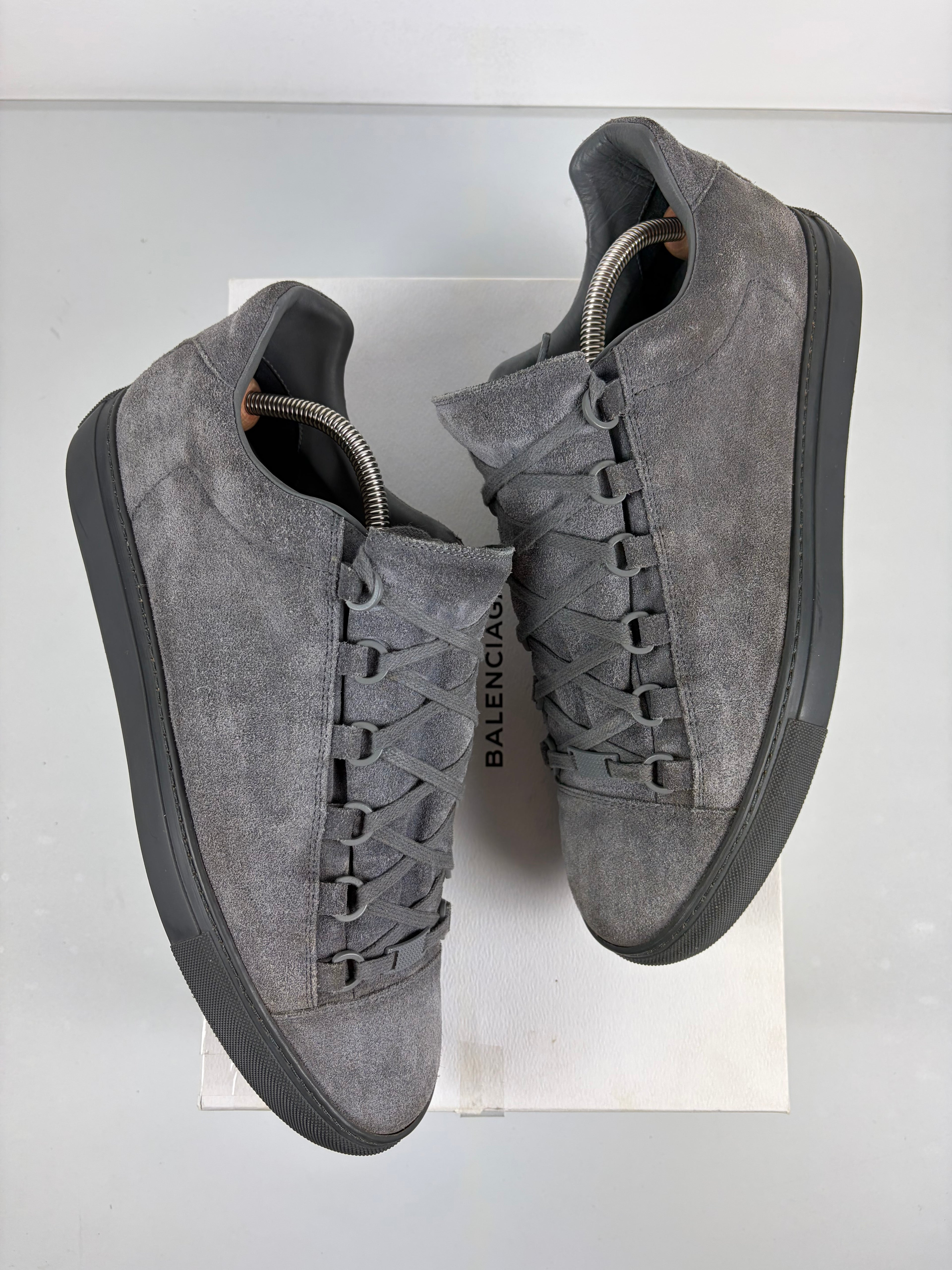 Balenciaga arena suede low - eu 43 / us 10 - grey
