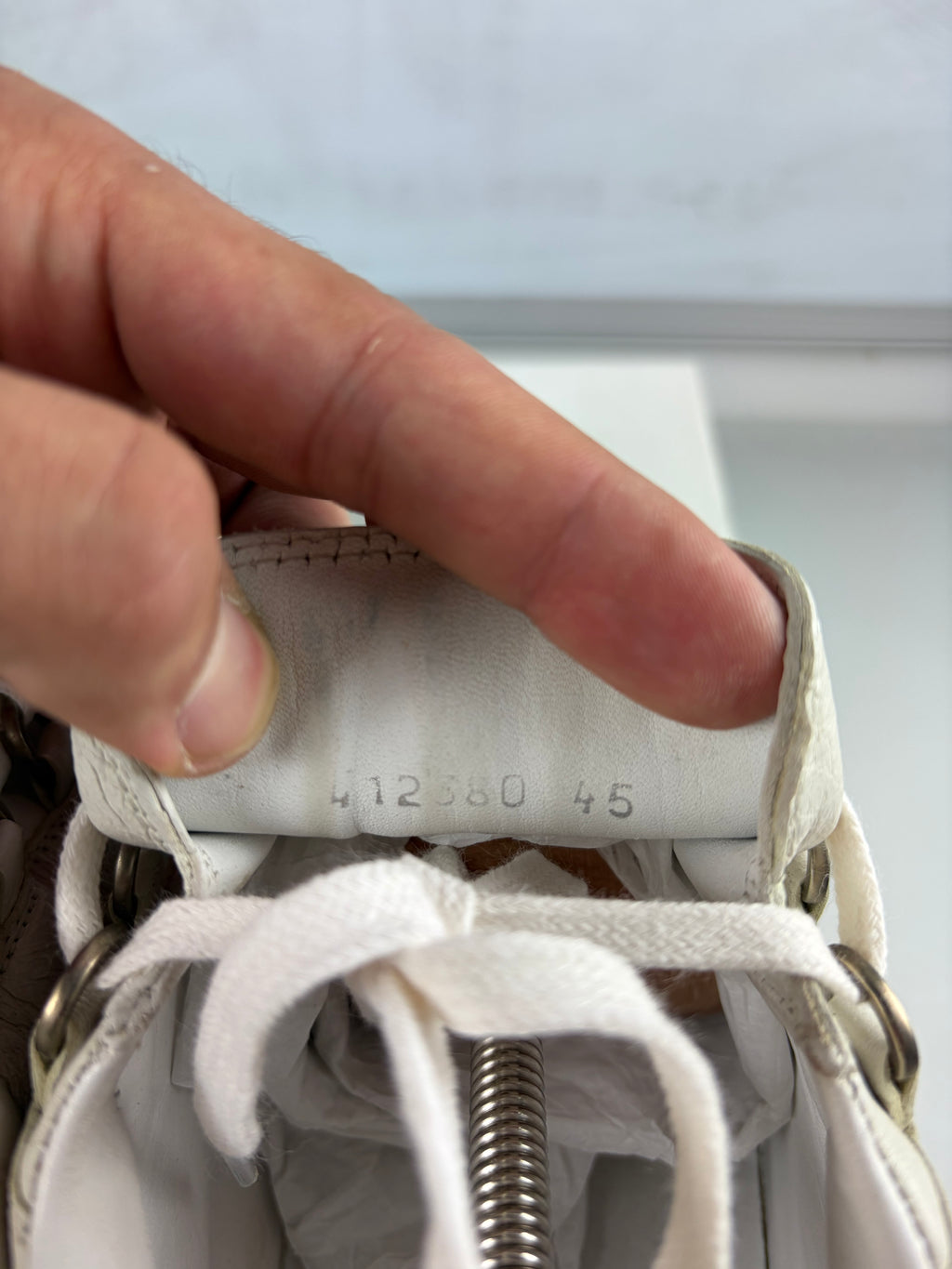Balenciaga arena low - eu 45 / us 12 - white