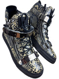 Giuseppe Zanotti Coby Python Embossed skin high tops - eu 44 / us 11