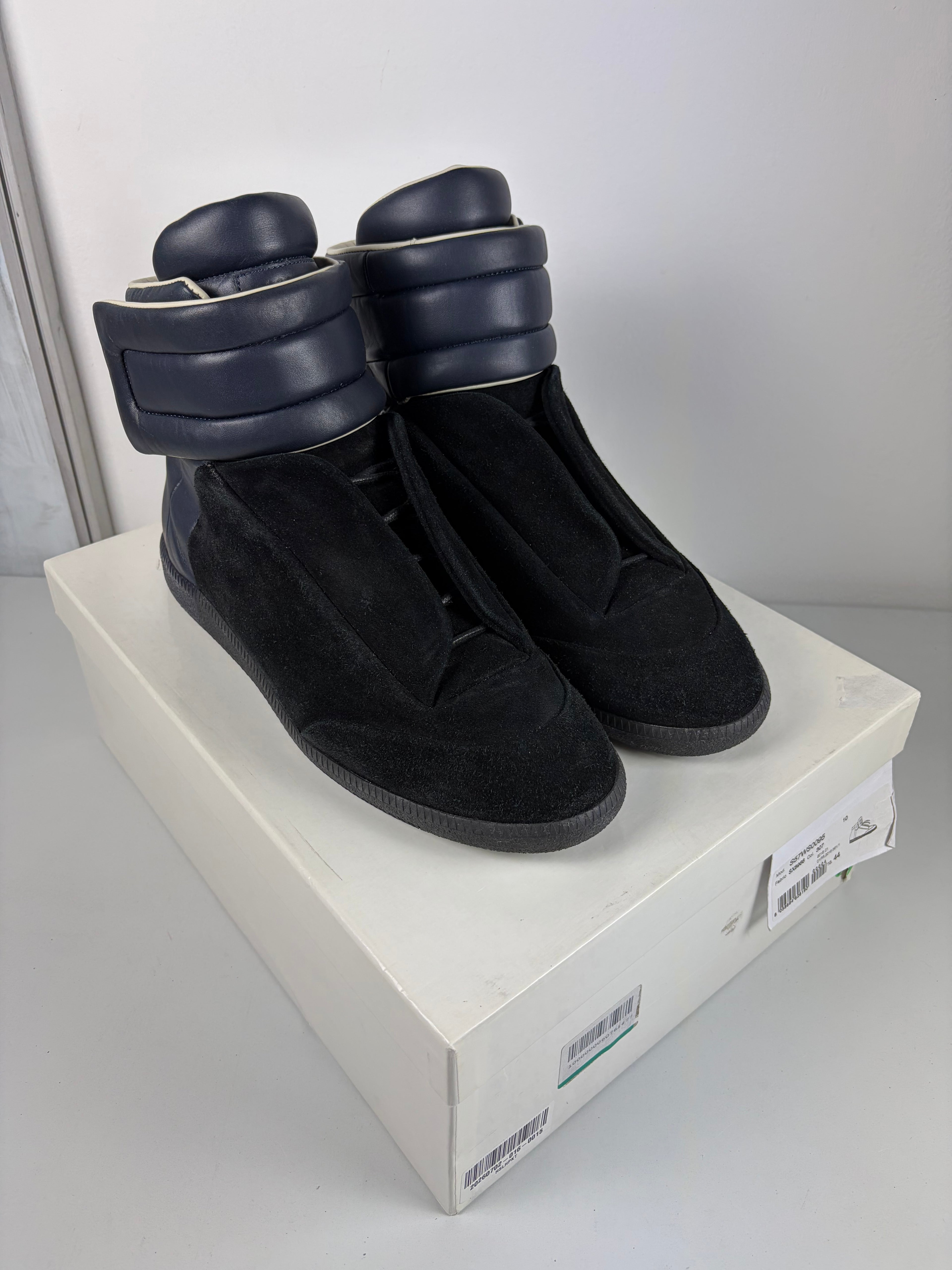 2016 Maison Margiela Future suede & leather - eu 44 / us 11 - blue & black