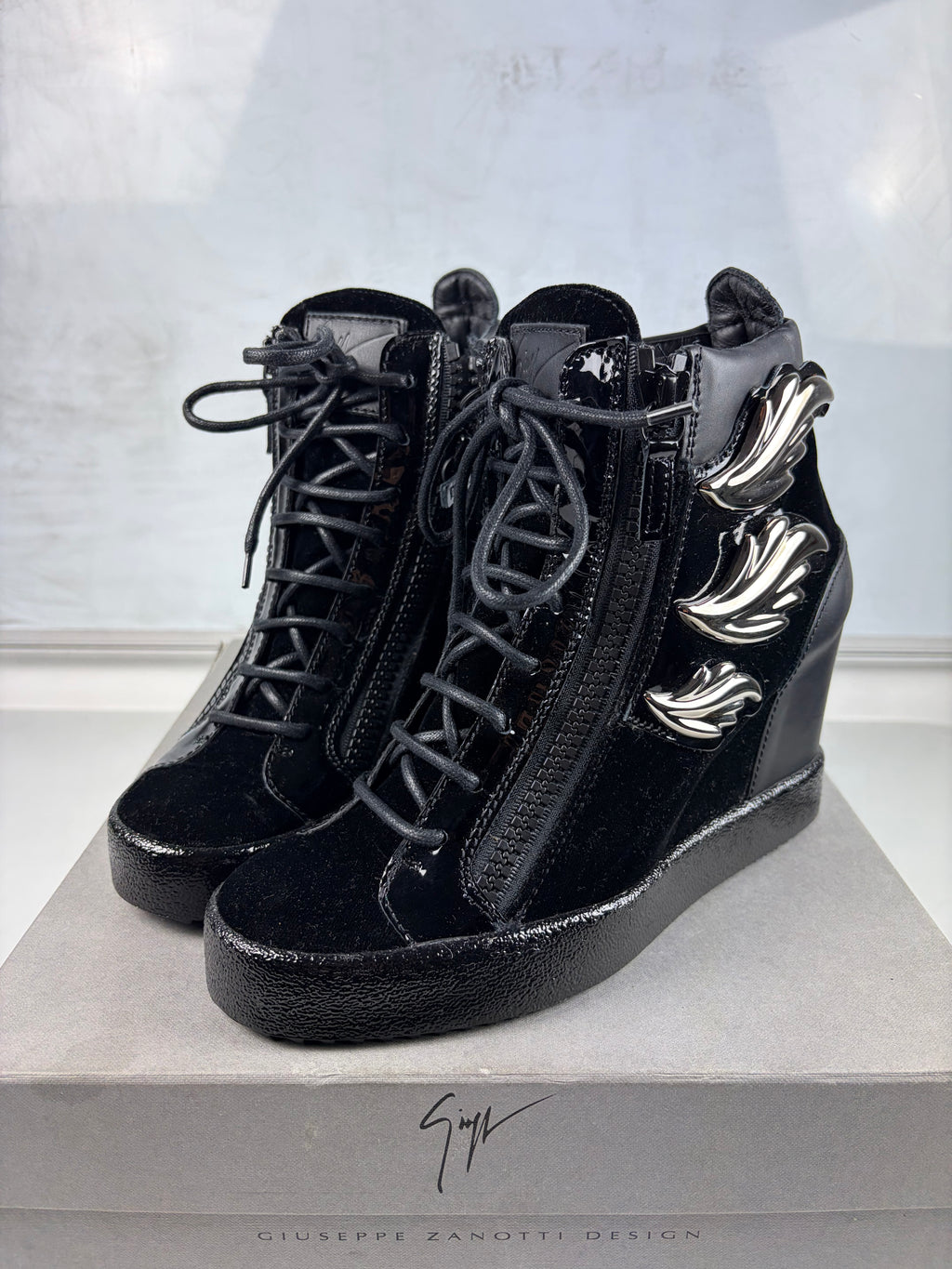 Giuseppe Zanotti ‘Cruel’ wedge sneakers - eu 41 / us 11