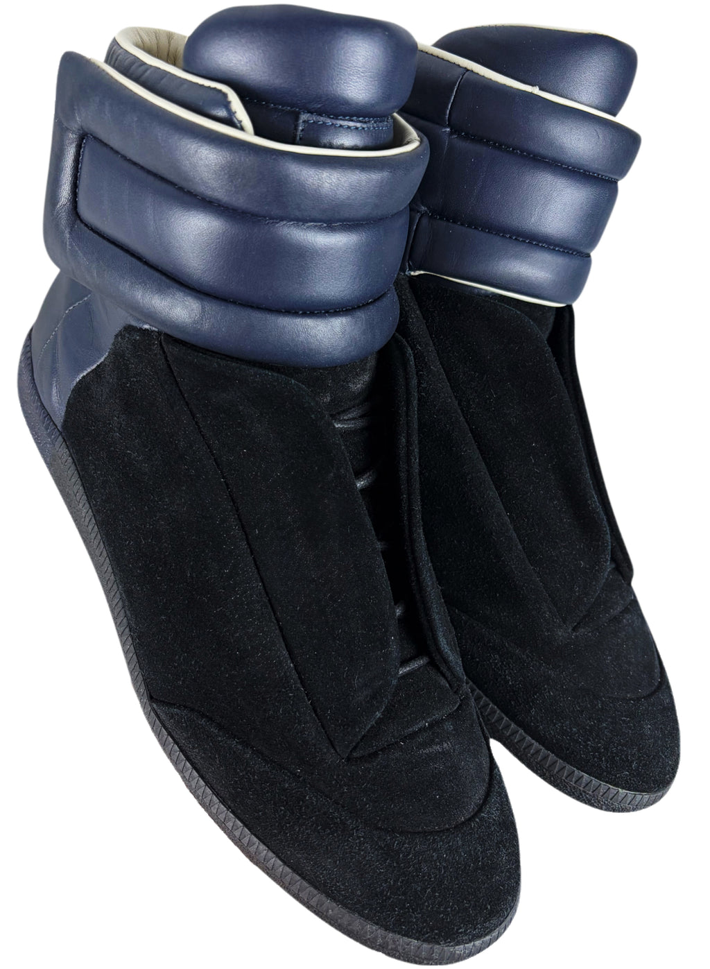 2016 Maison Margiela Future suede & leather - eu 44 / us 11 - blue & black
