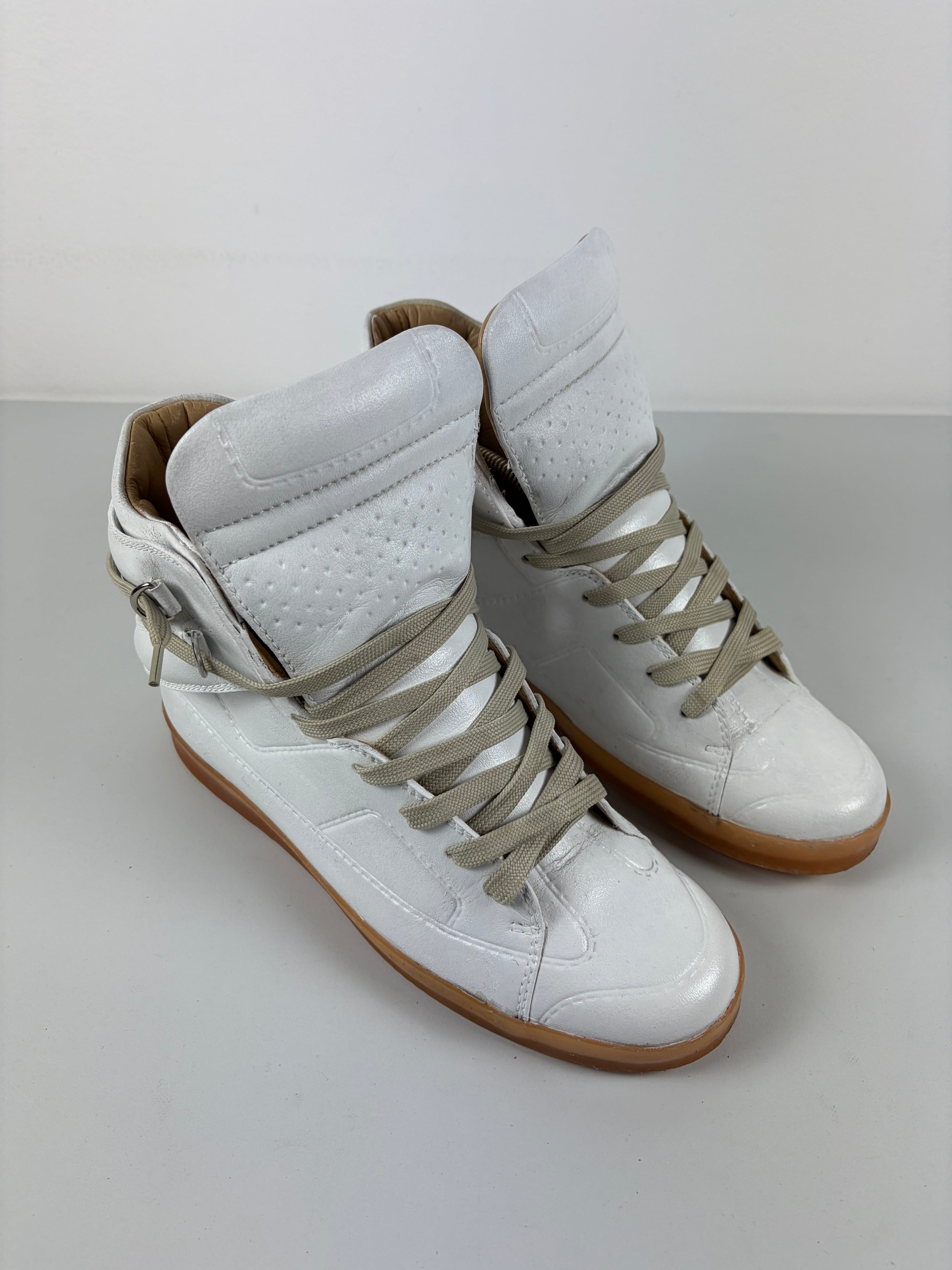 2012 Maison Margiela X H&M high tops - eu 41 - white