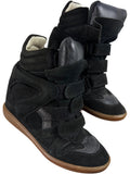 Isabel Marant Bekett wedge sneakers - eu 40 - black