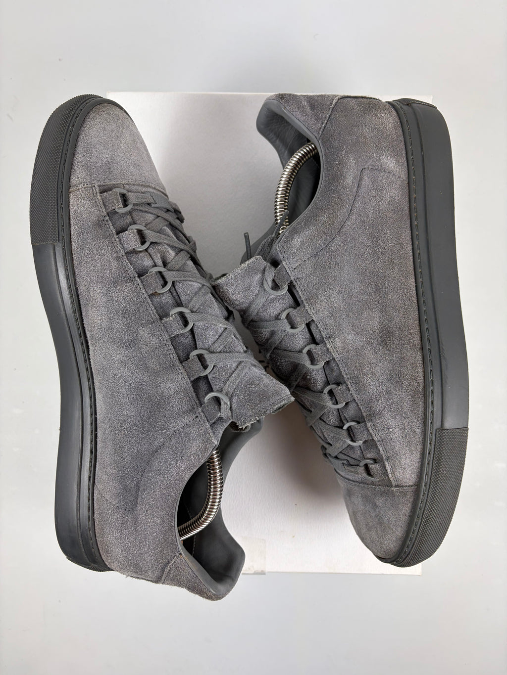 Balenciaga arena suede low - eu 43 / us 10 - grey