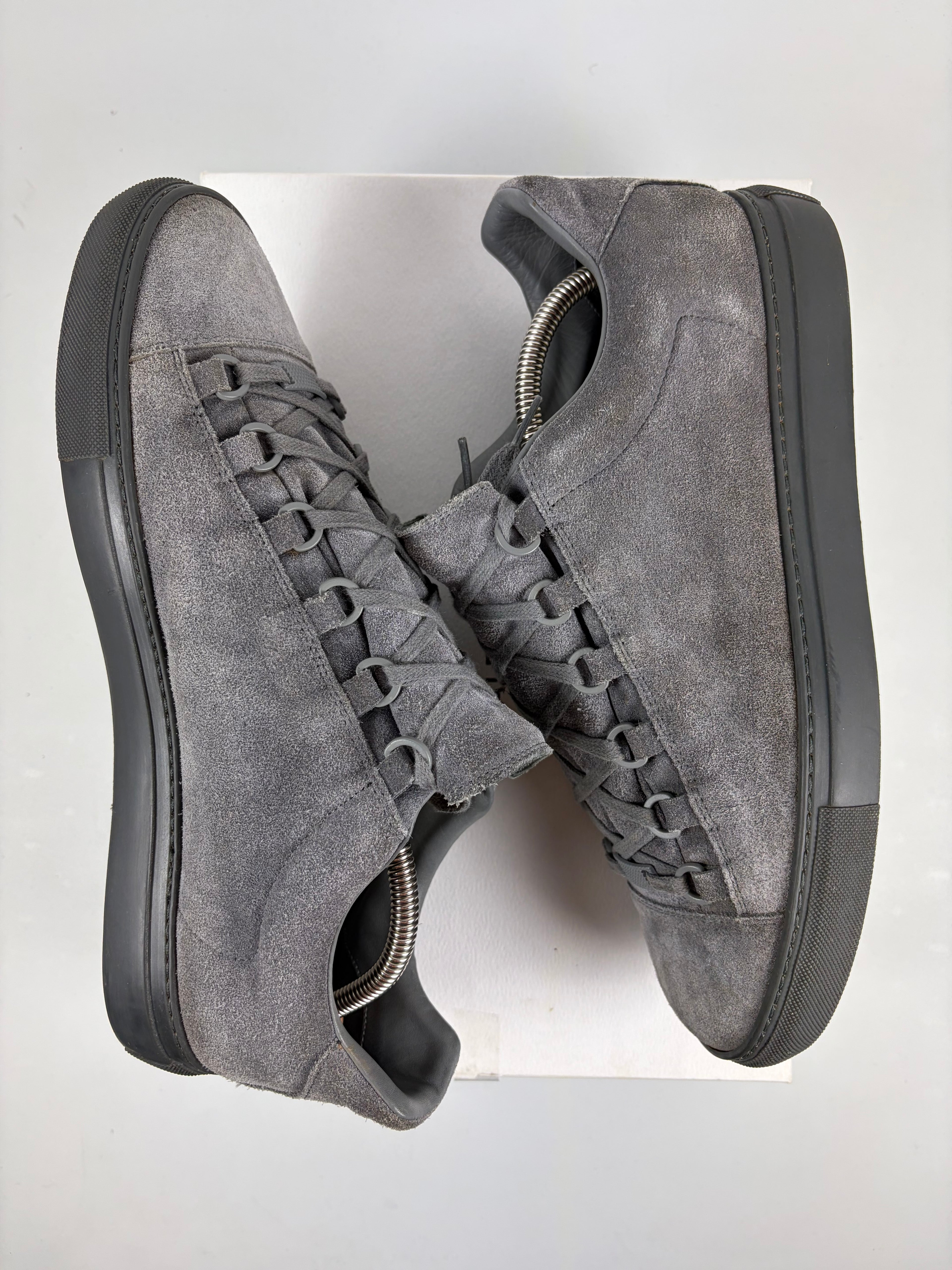 Balenciaga arena suede low - eu 43 / us 10 - grey