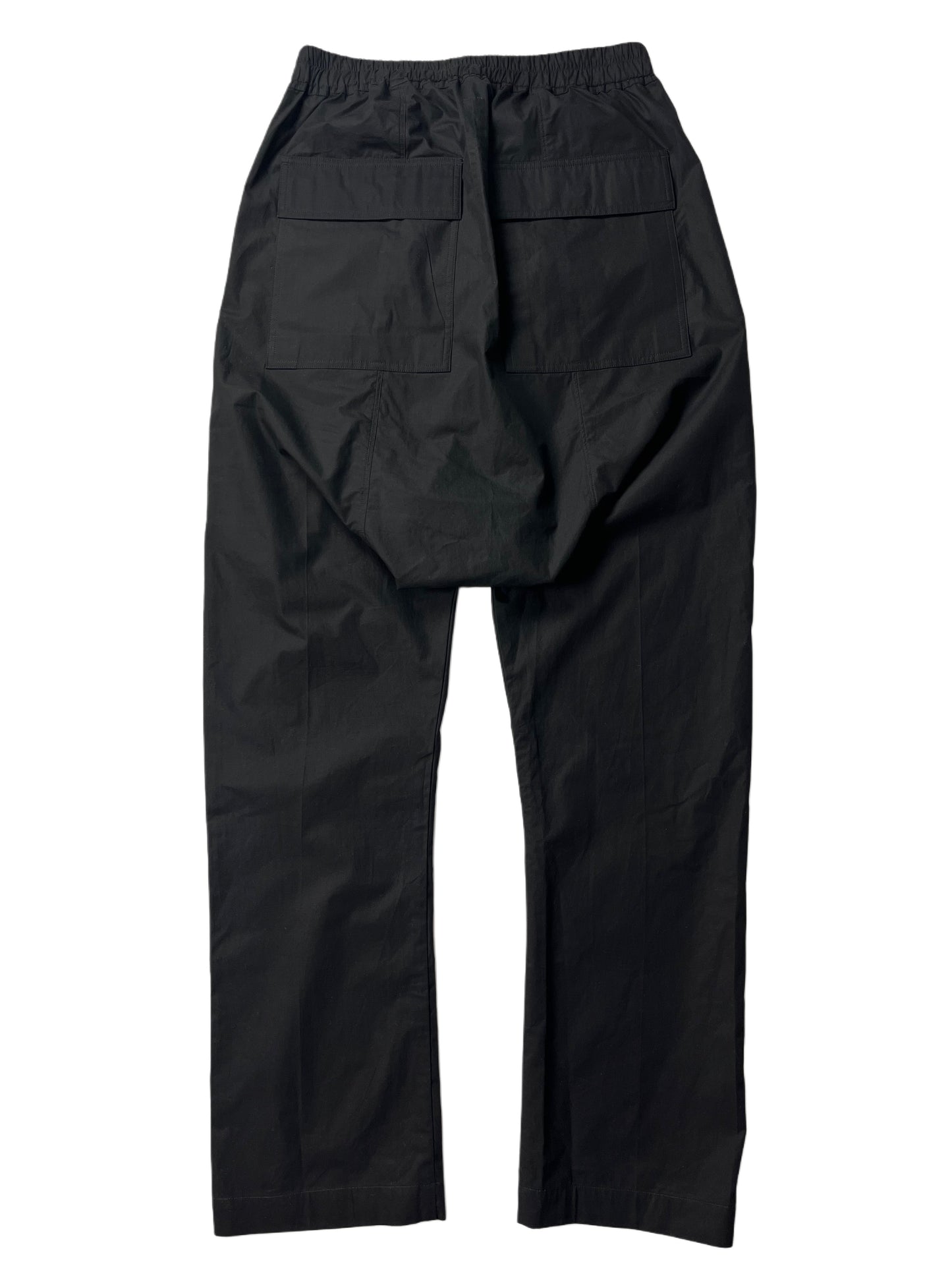RICK OWENS COTTON PANTS - size 48 - black